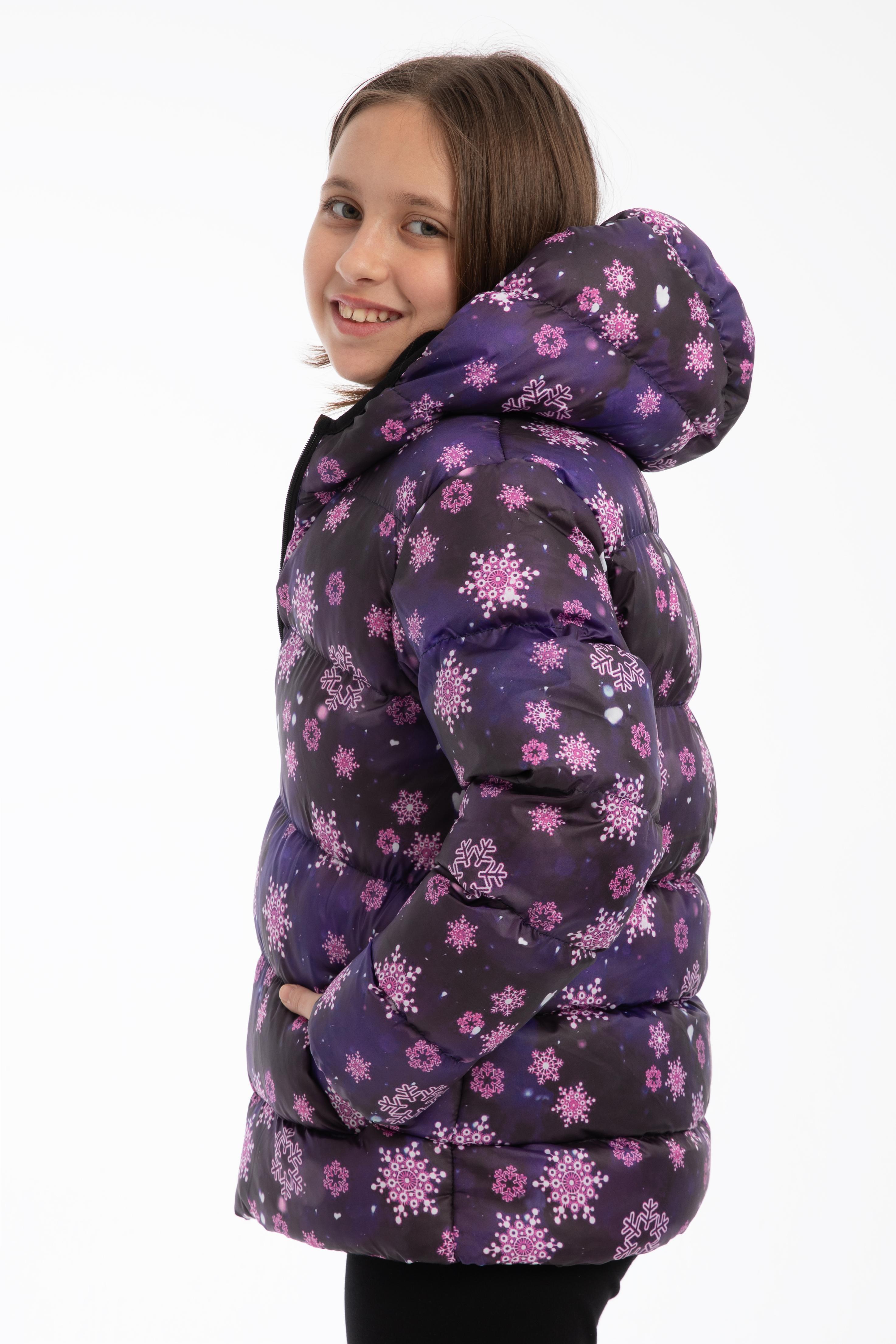 Mädchen Winterjacke mit Schneeflocken