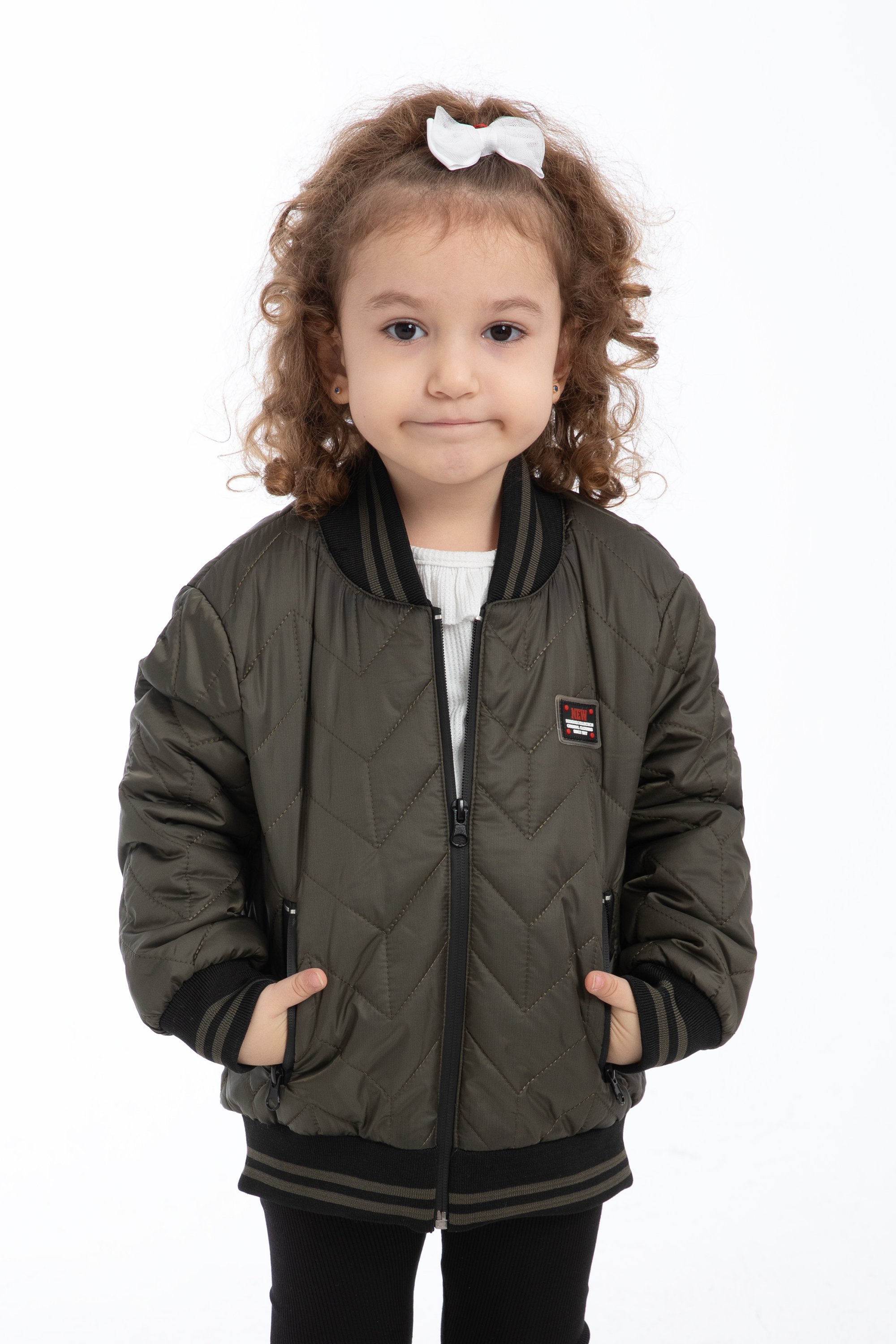 Kinder Winterjacke KLJ - Mädchen - Khaki