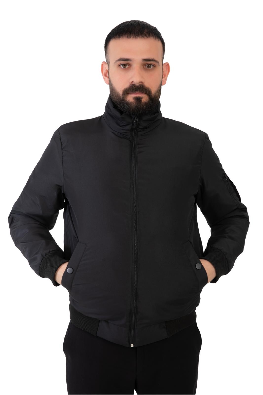 Herren Winterjacke - FM505 - Schwarz