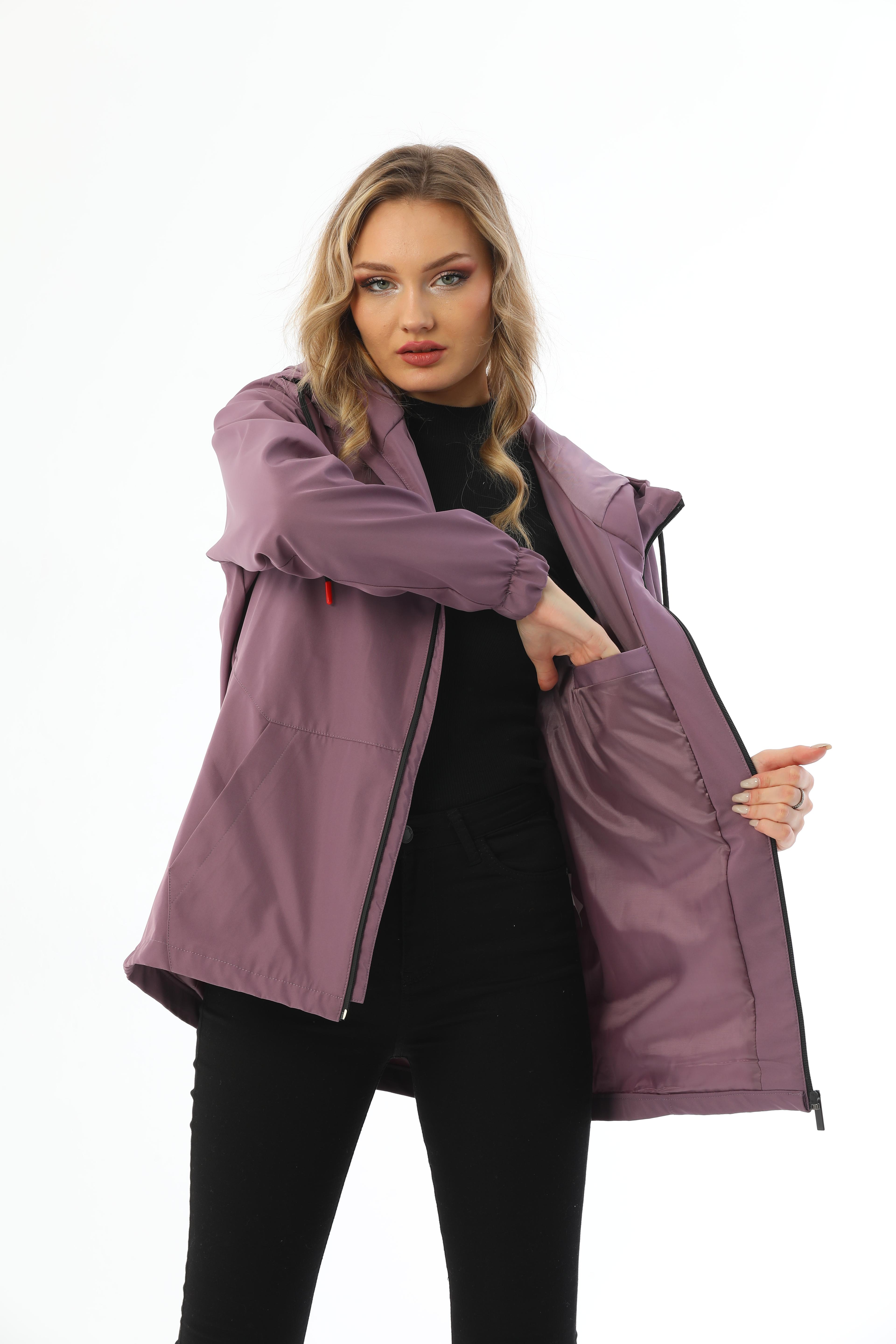 Damen Regenjacke - Y15 - Pflaume