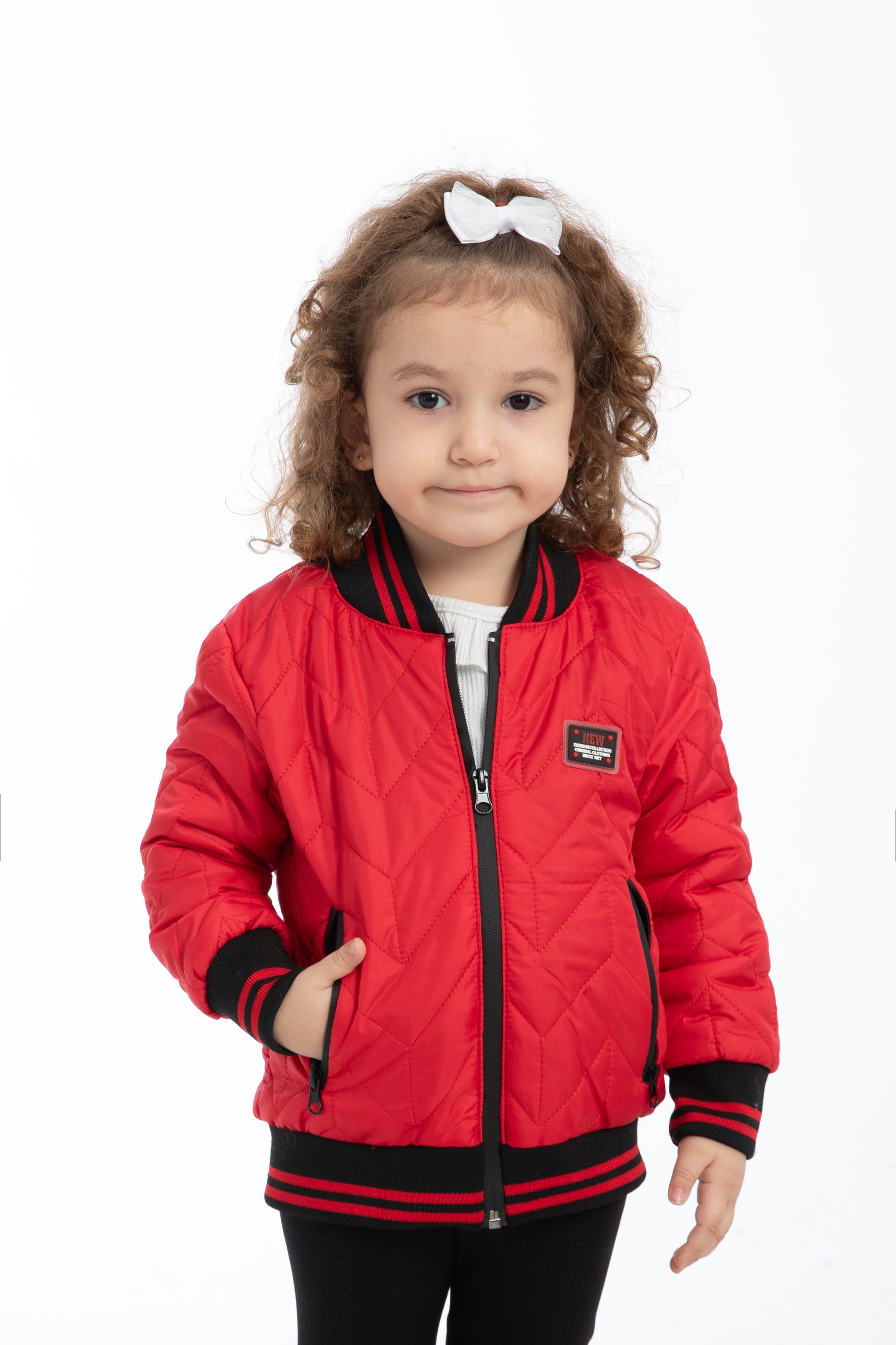 Kinder Winterjacke KLJ - Mädchen - Rot