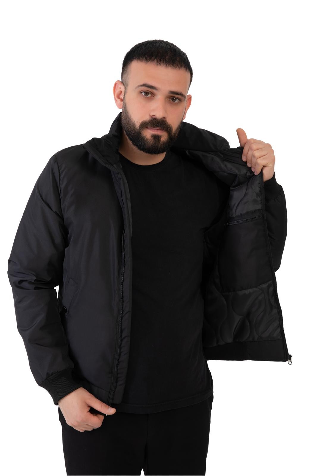 Herren Winterjacke - FM505 - Schwarz