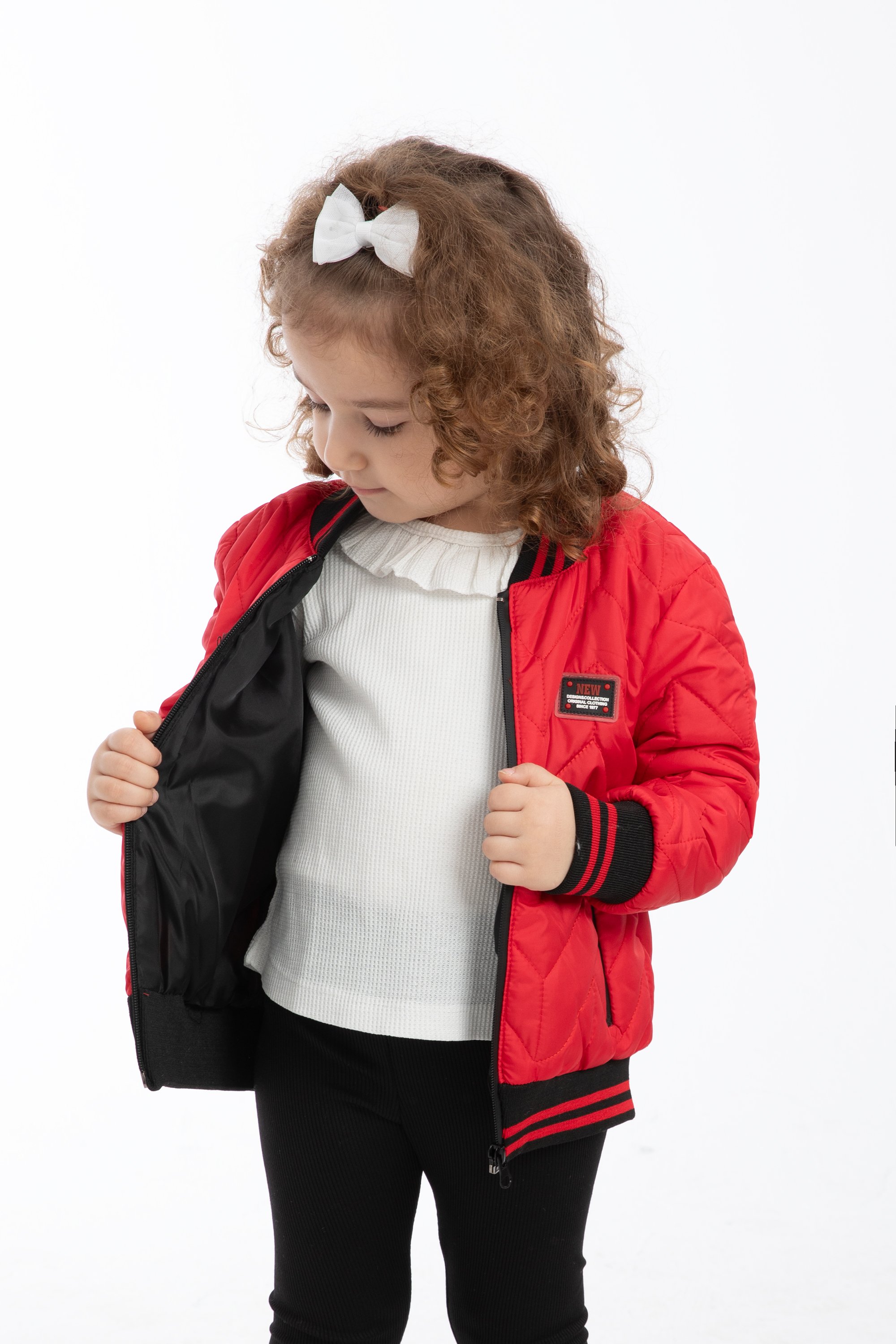 Kinder Winterjacke KLJ - Mädchen - Rot