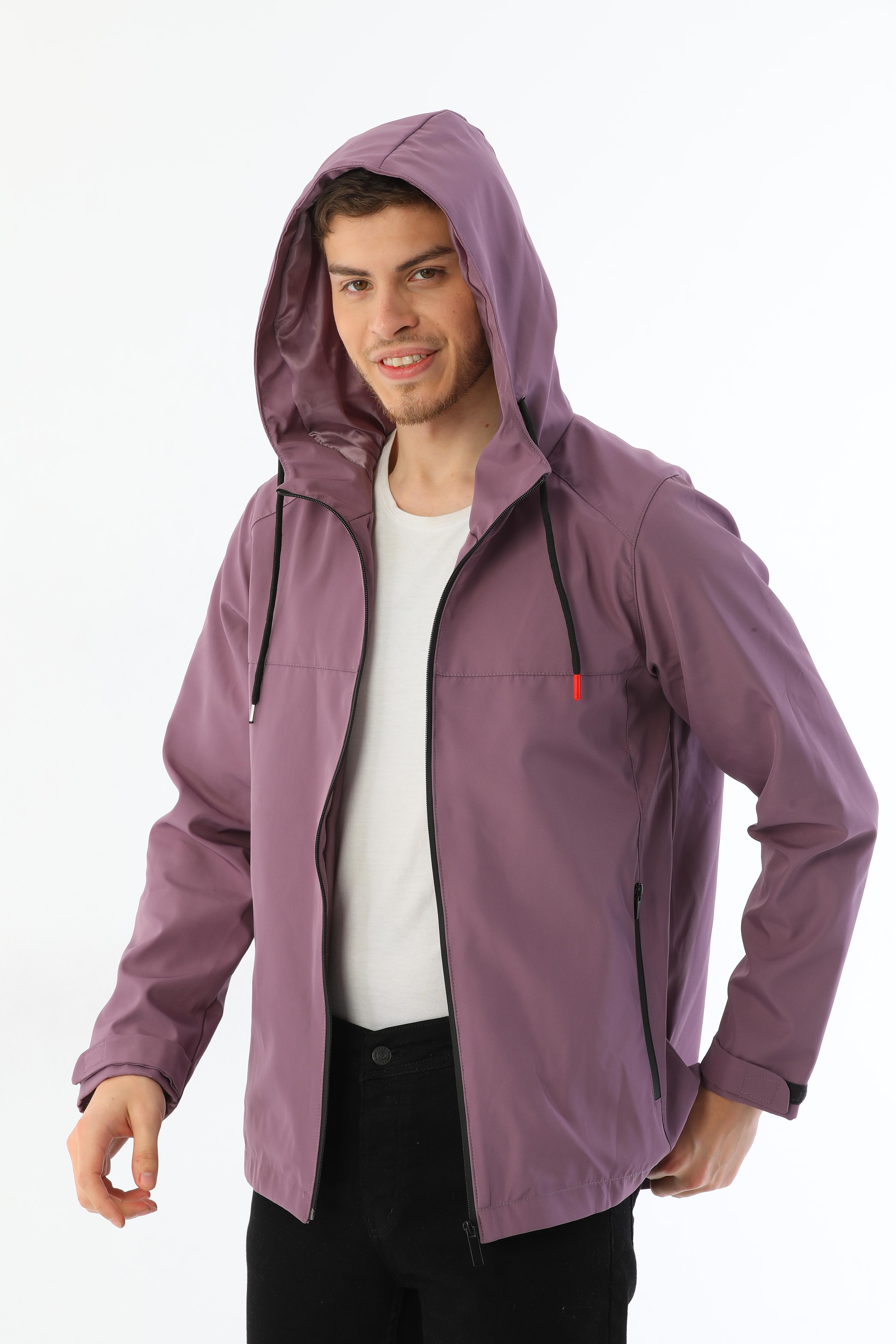 Herren Regenjacke - Y15 - Pflaume