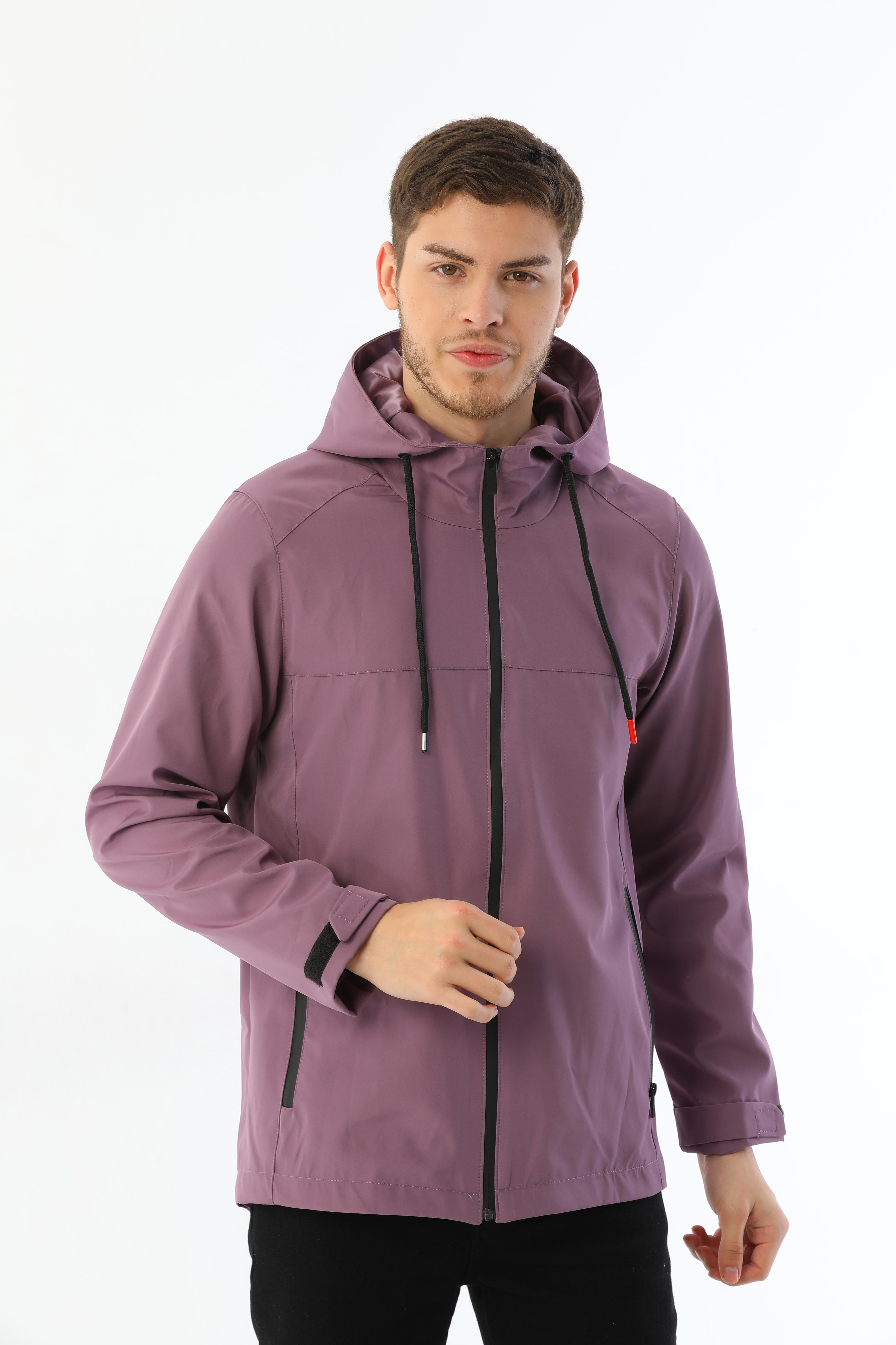 Herren Regenjacke - Y15 - Pflaume