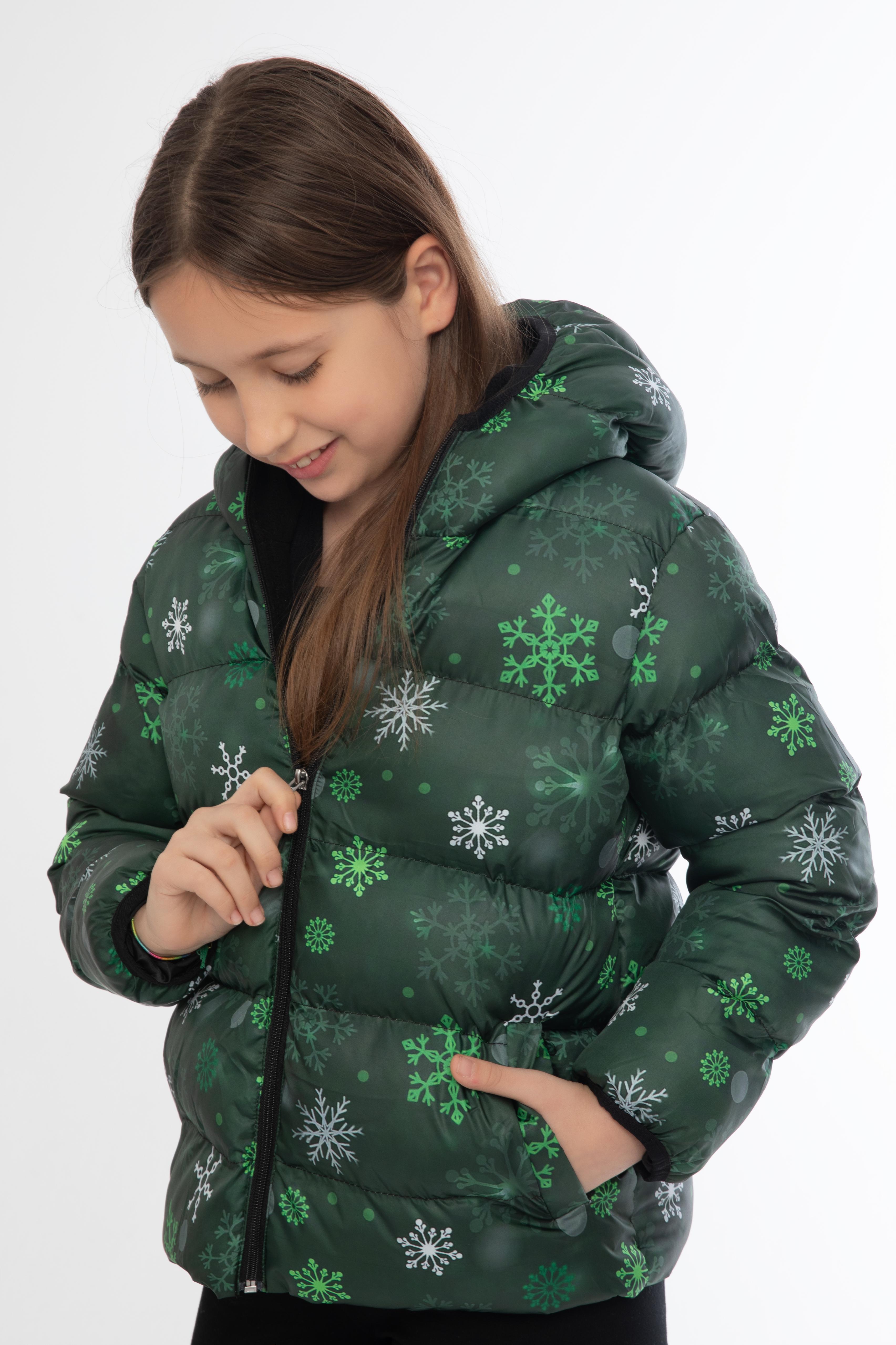 Mädchen Winterjacke mit Schneeflocken