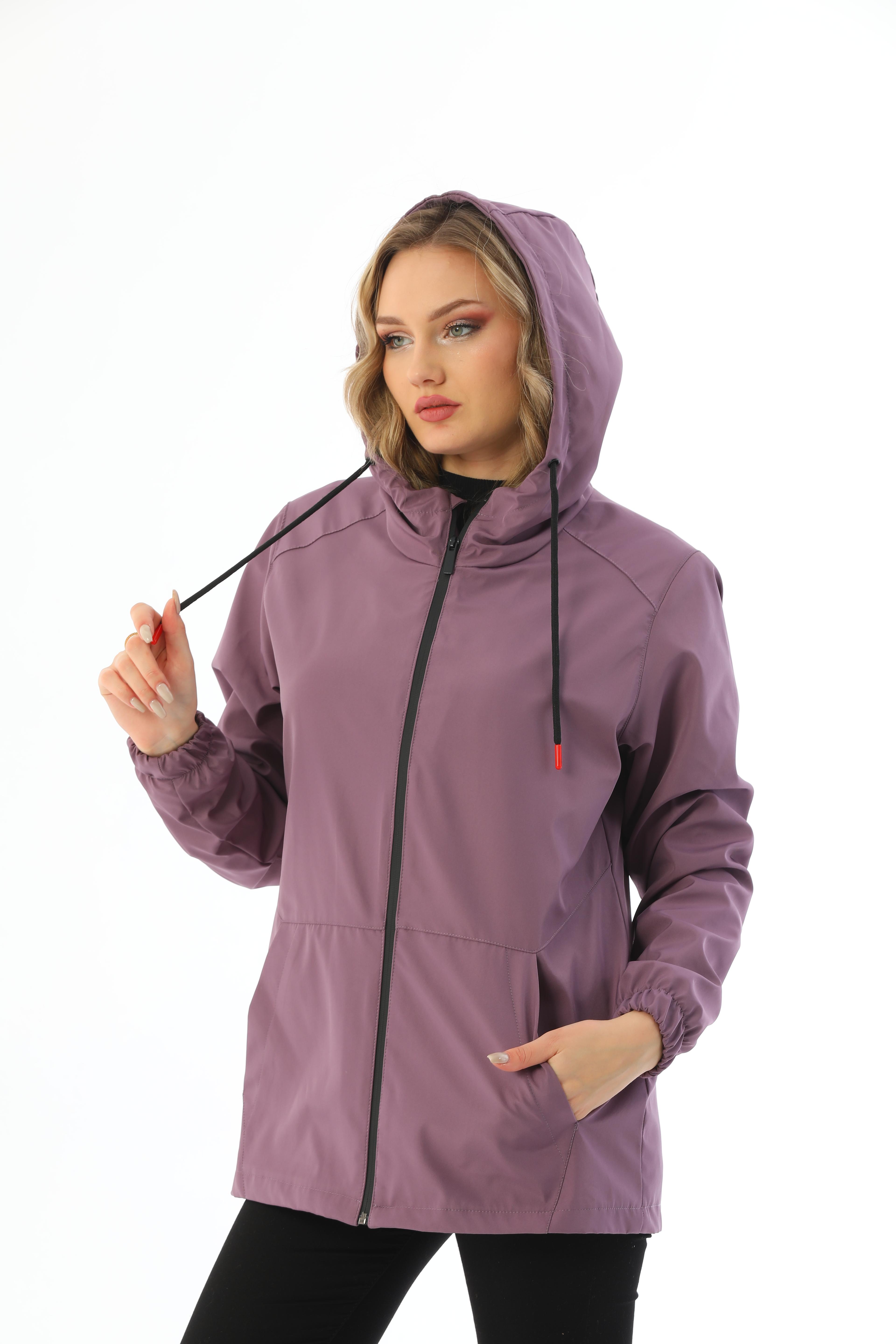 Damen Regenjacke - Y15 - Pflaume