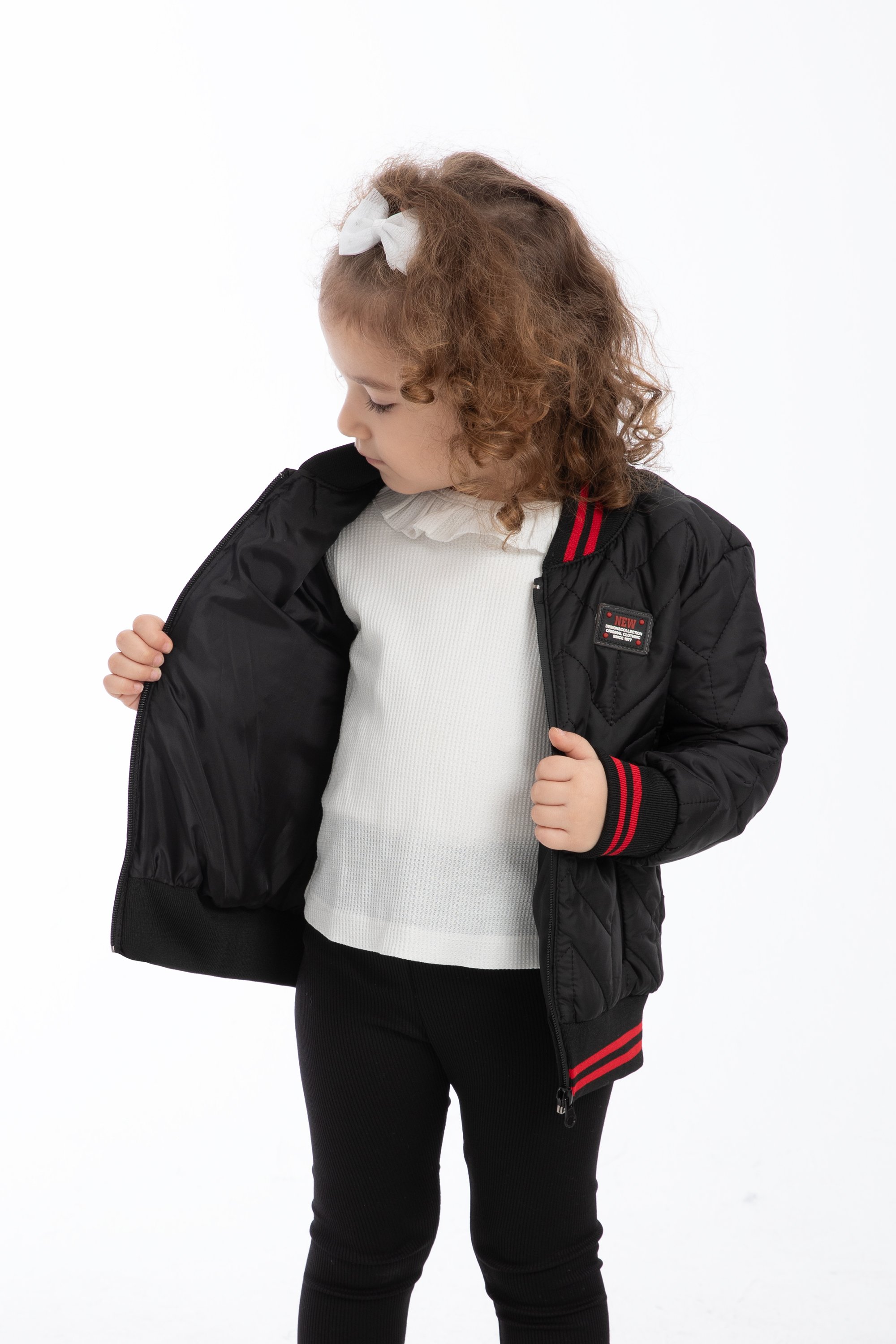 Kinder Winterjacke KLJ - Mädchen - Schwarz