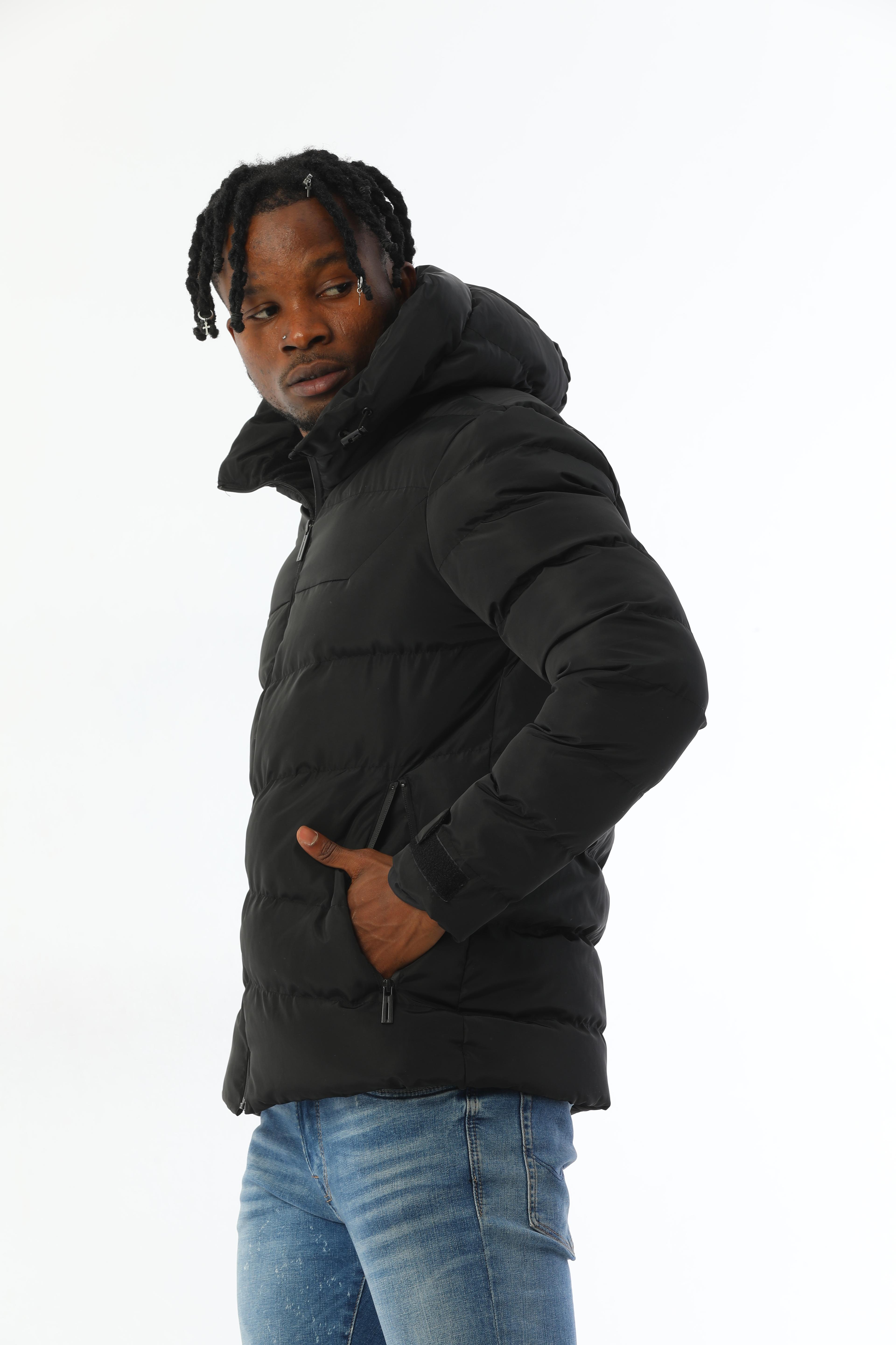 Herren Pufferjacke mit Kapuze - FM500