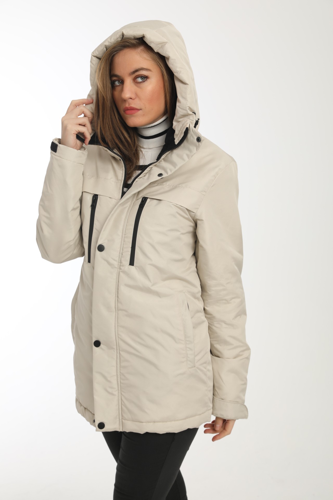 Damen Parka - FMP105 - Beige