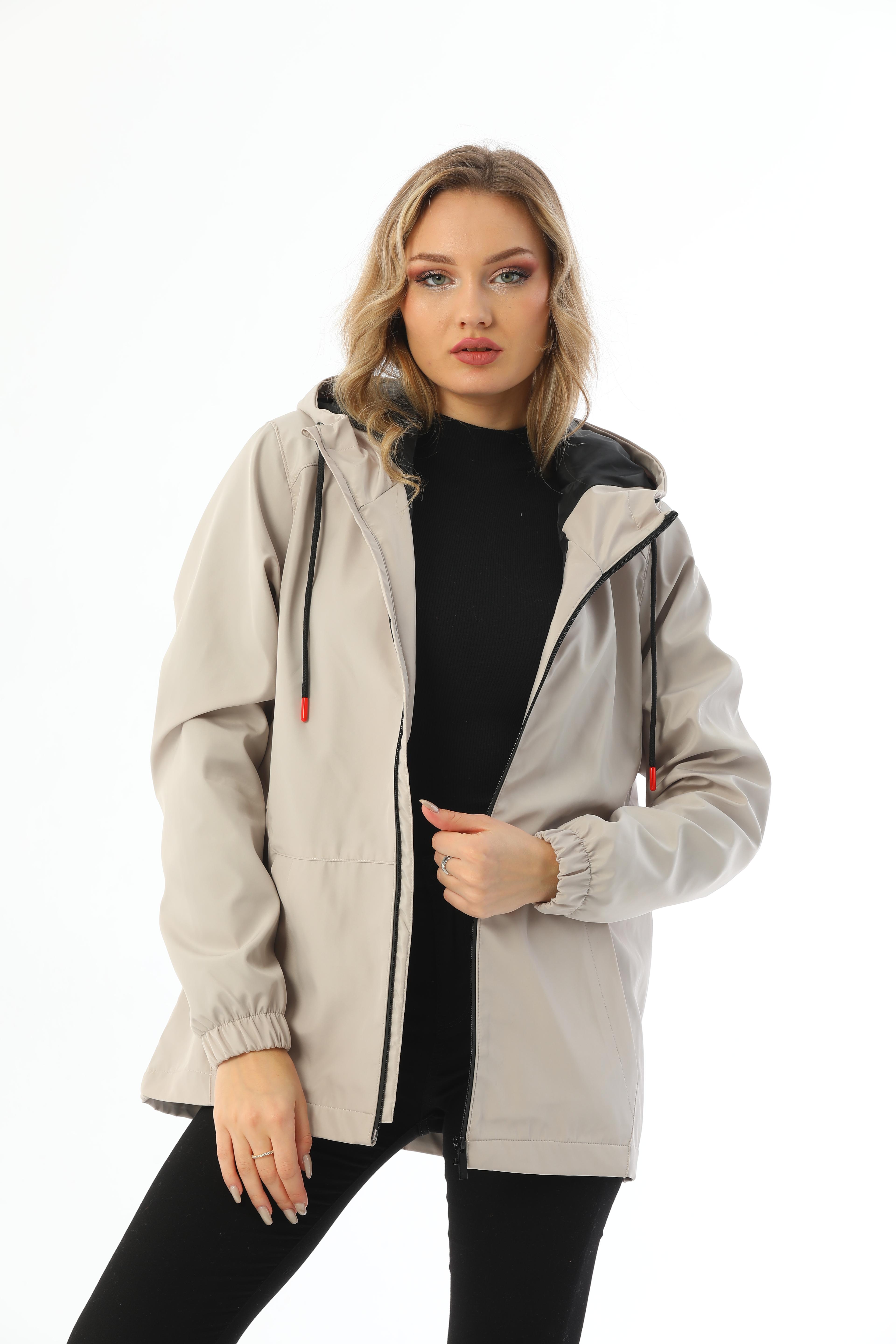 Damen Regenjacke - Y15 - Beige