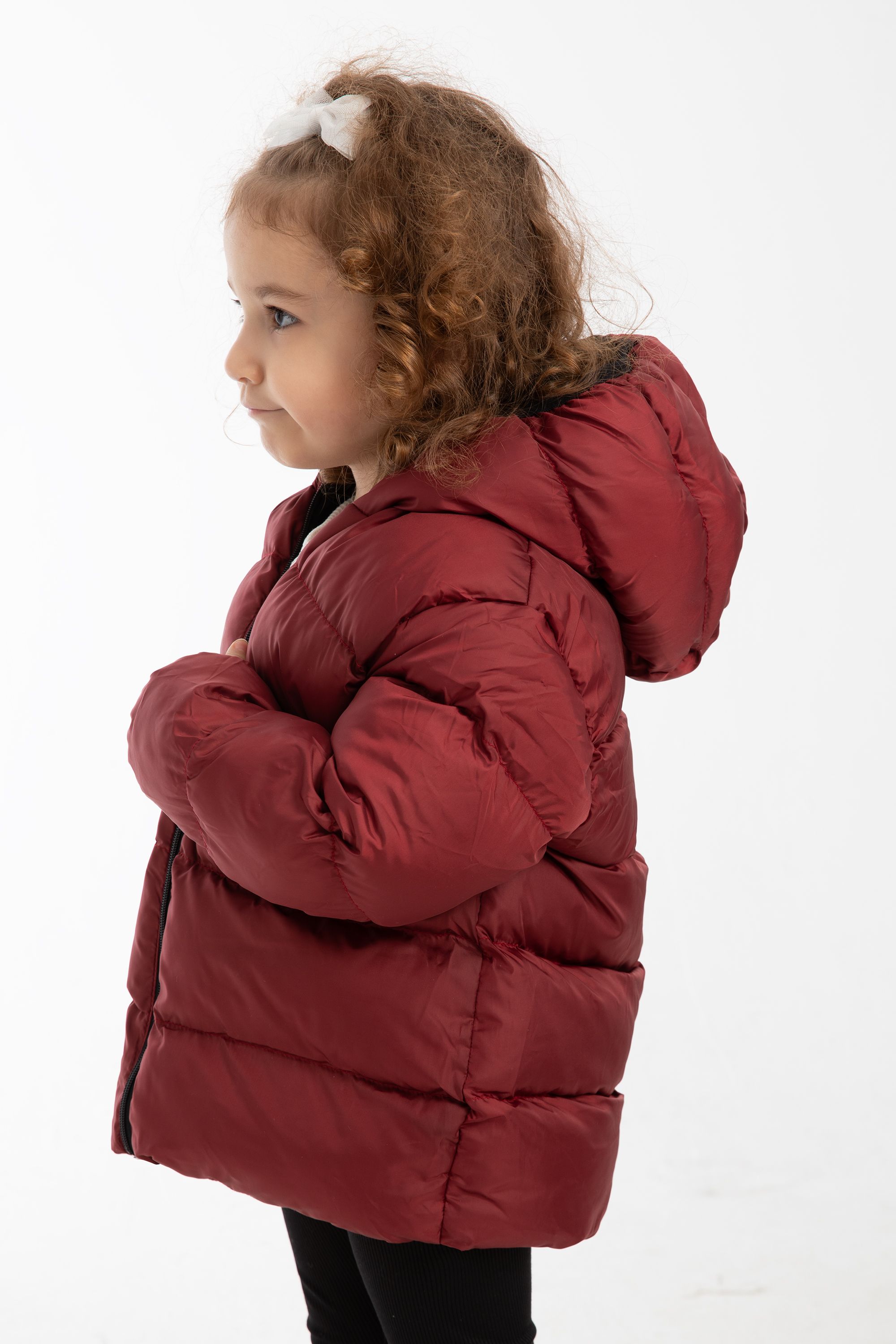 Mädchen Winterjacke mit Kapuze FS3