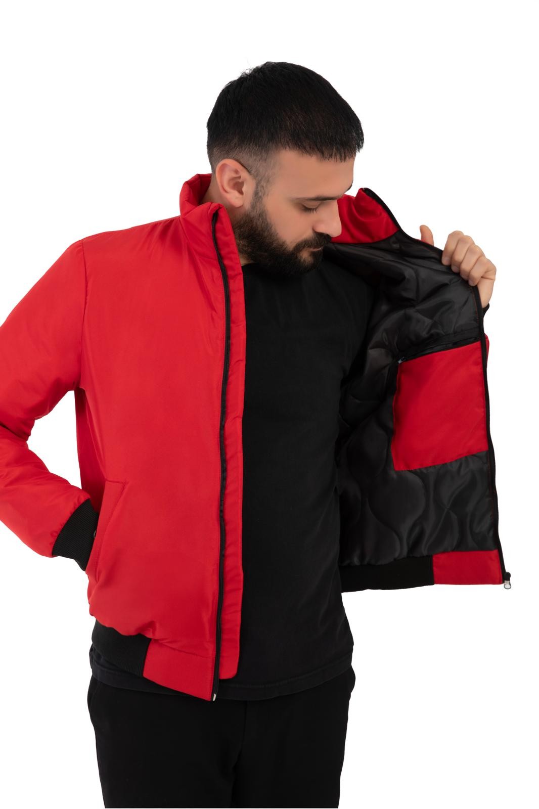 Herren Winterjacke - FM505 - Rot