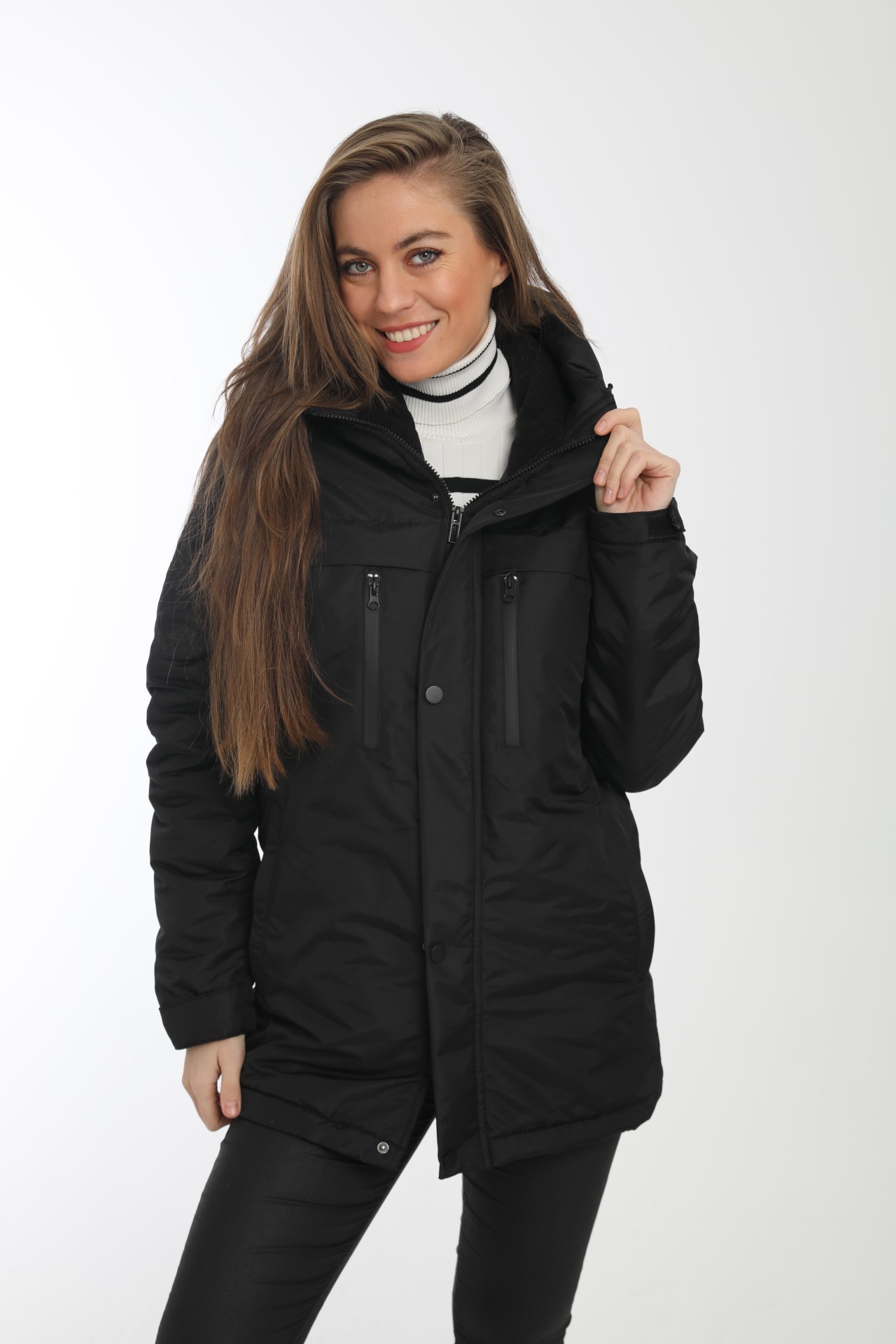 Damen Parka - FMP105 - Schwarz