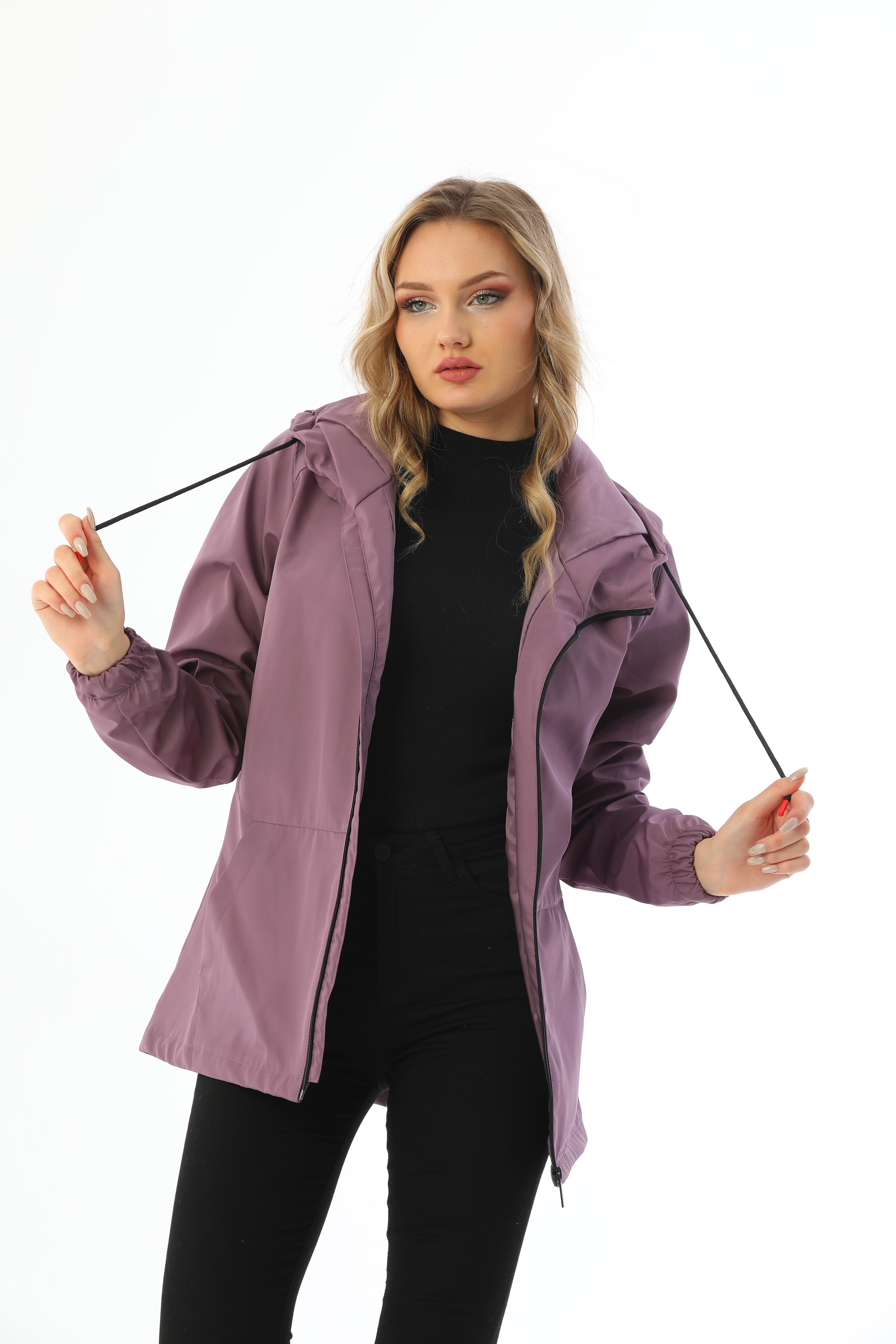 Damen Regenjacke - Y15 - Pflaume