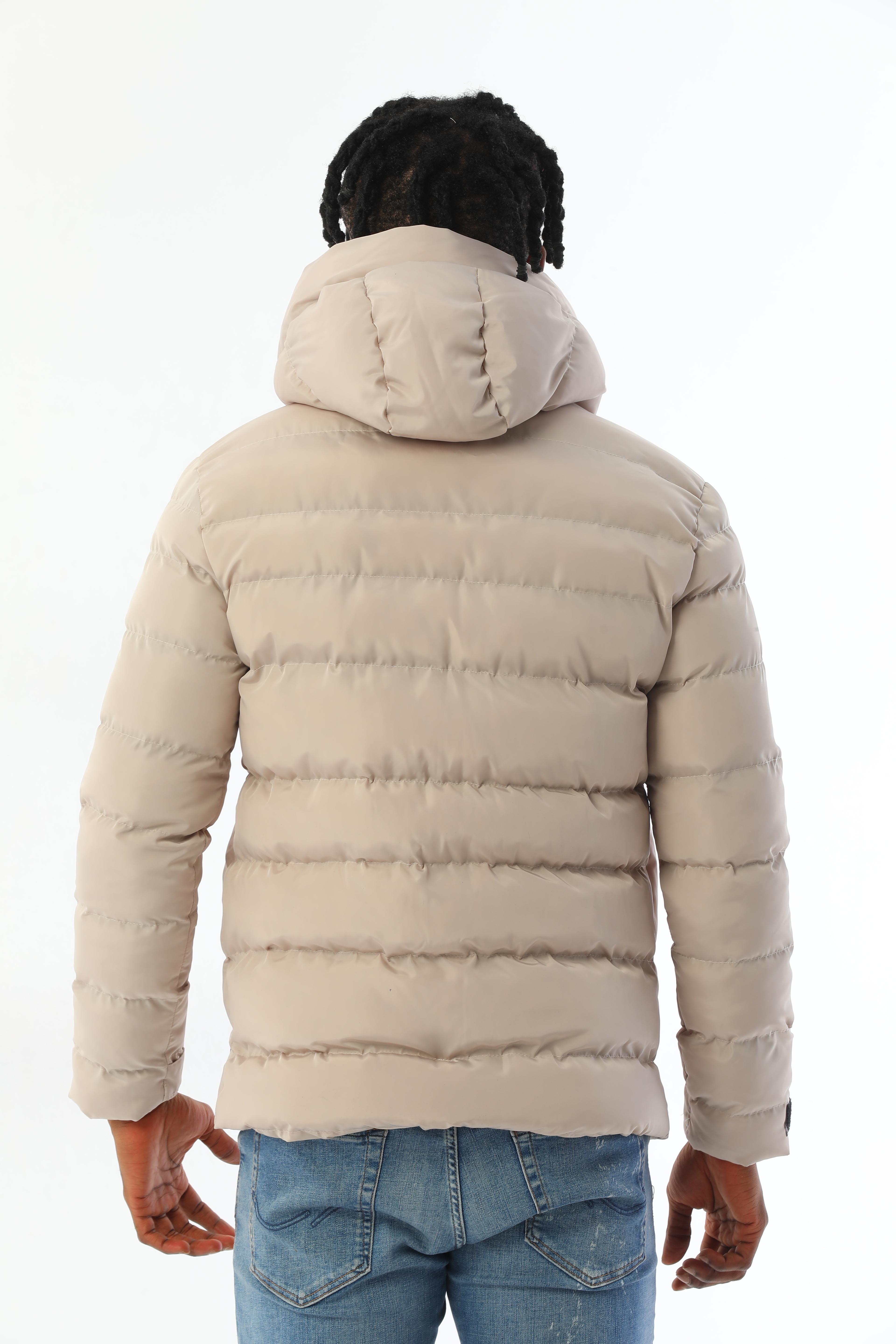 Herren Pufferjacke mit Kapuze - FM500 - Beige