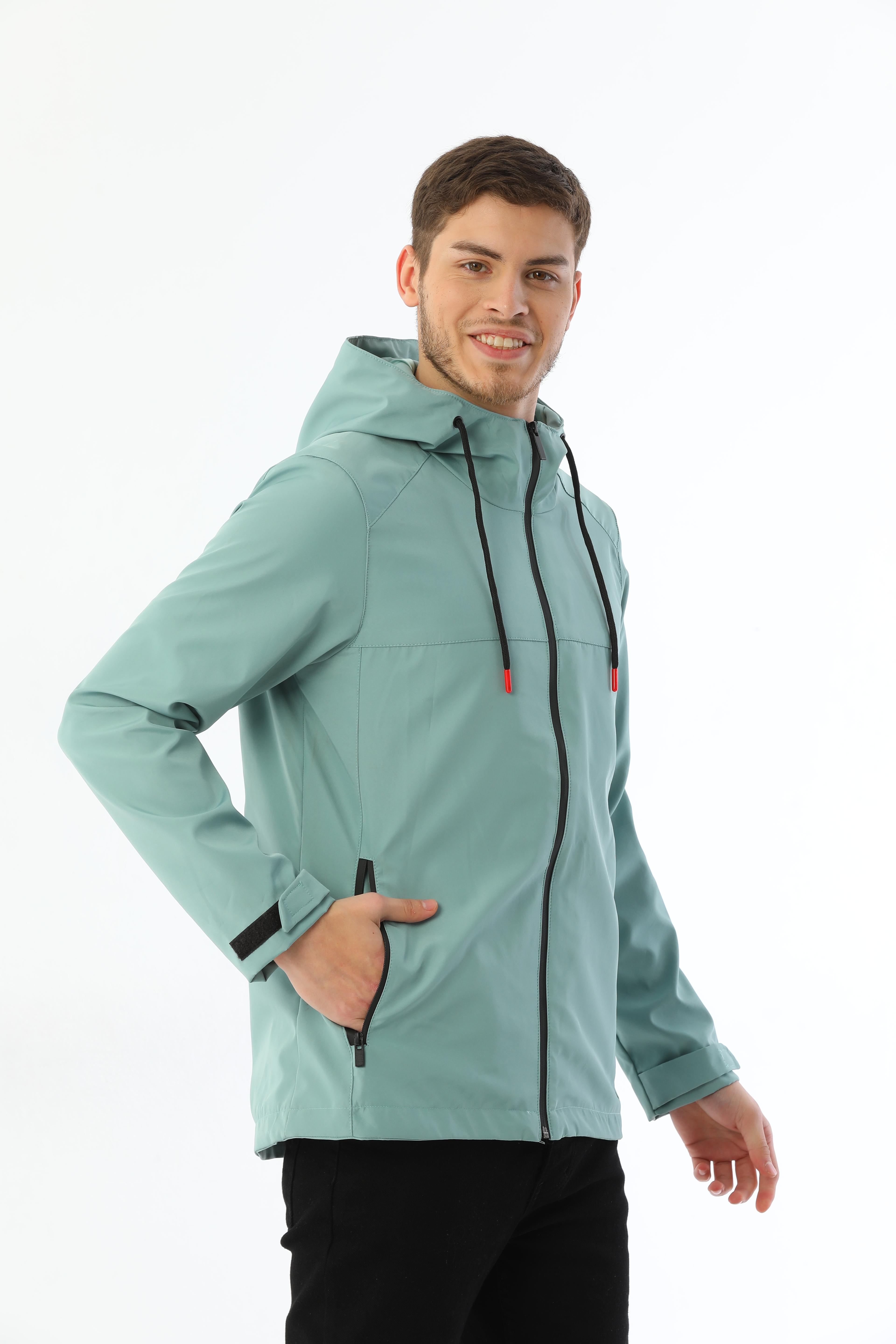 Herren Regenjacke - Y15 - Mint Green