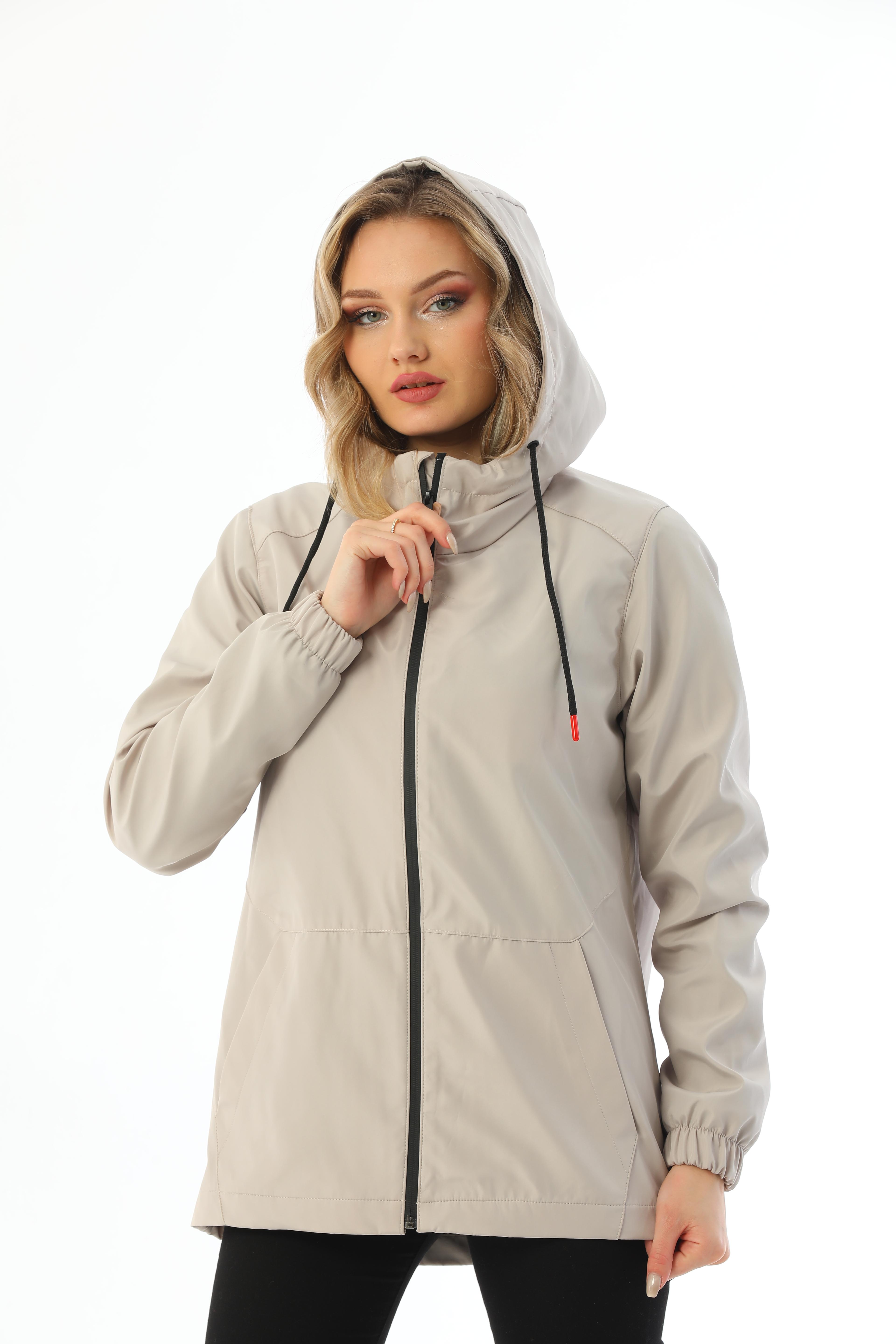 Damen Regenjacke - Y15 - Beige