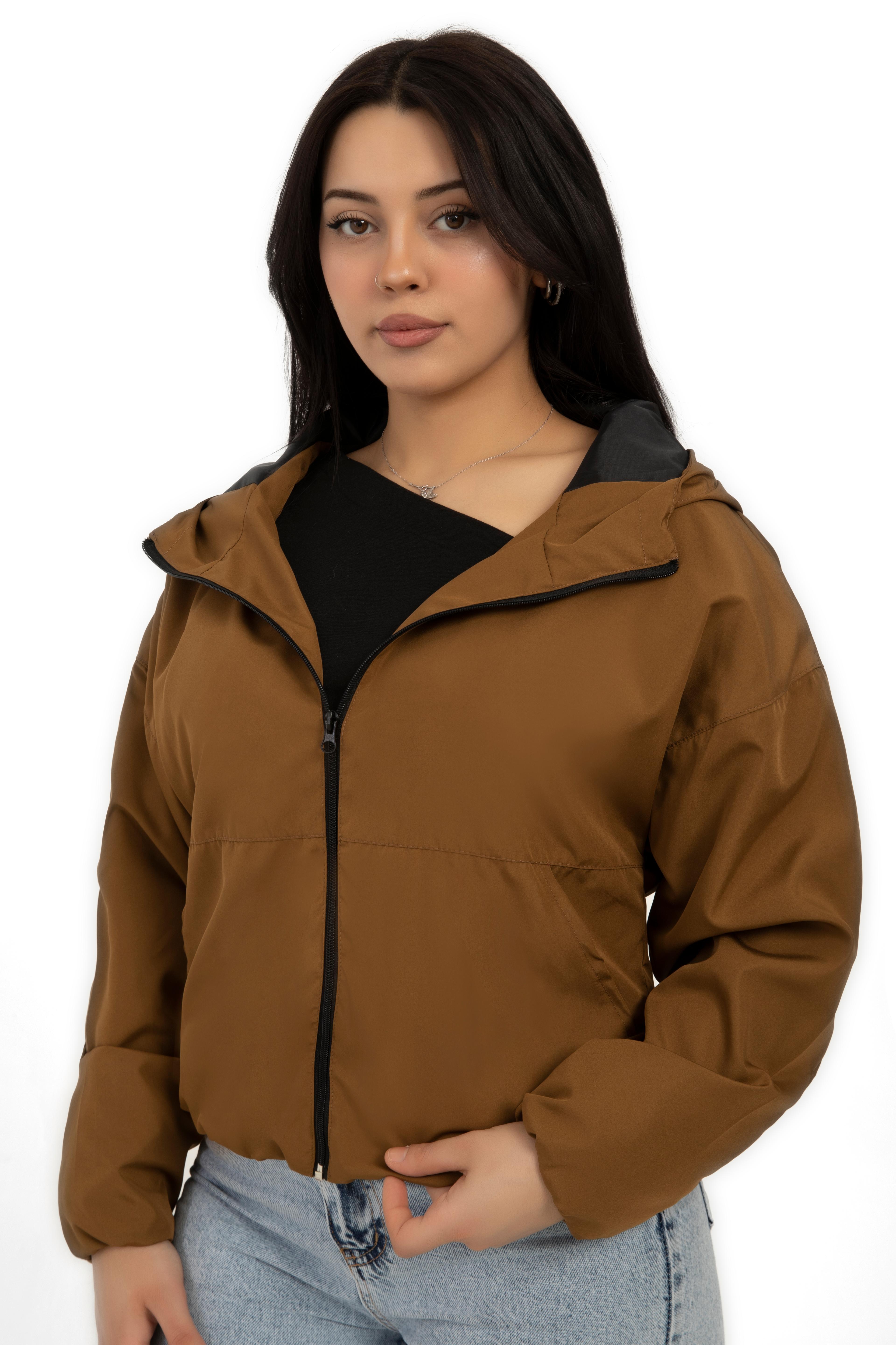 Damen Regenjacke - Y20 - Braun