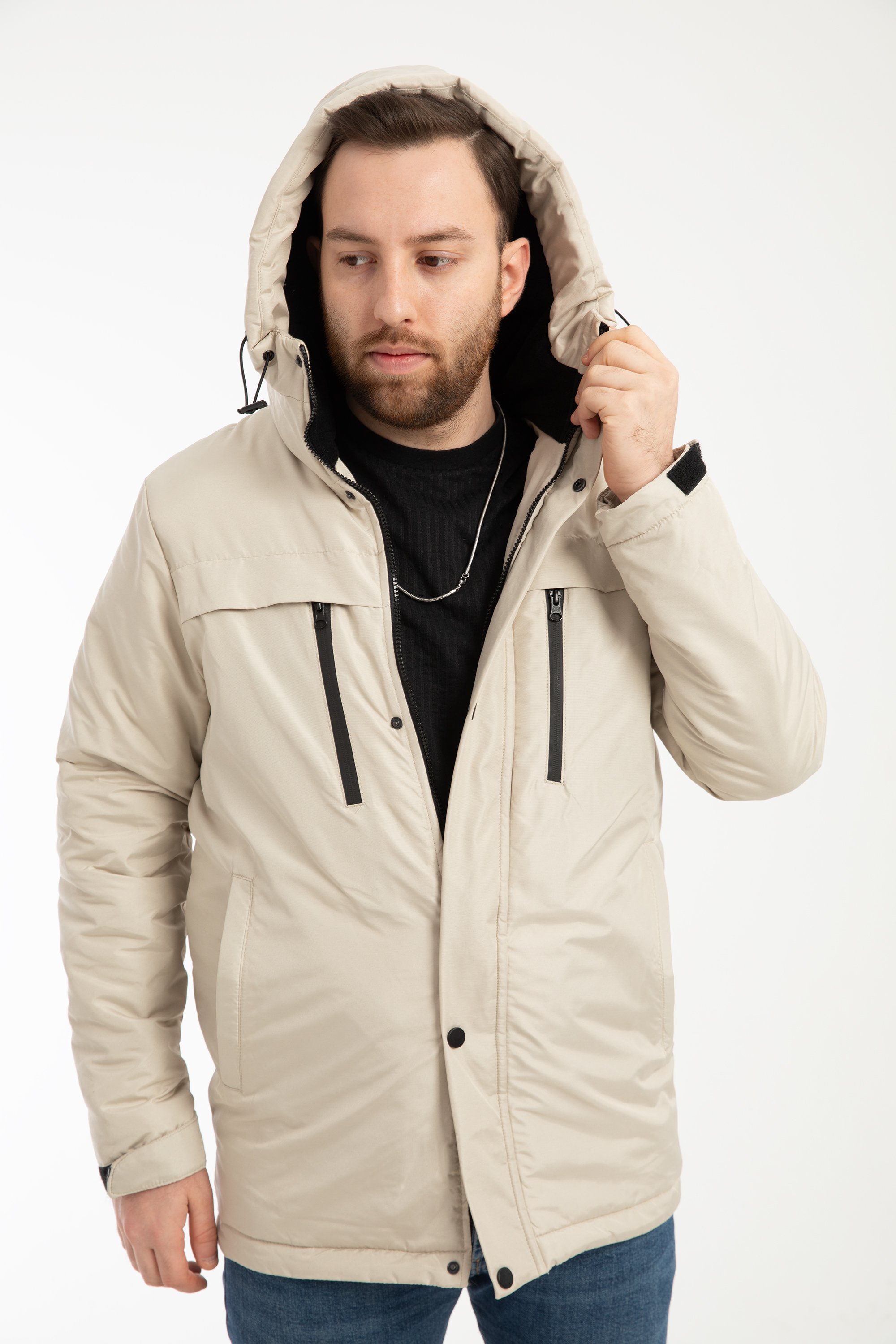 Herren Parka - FMP105  - Beige