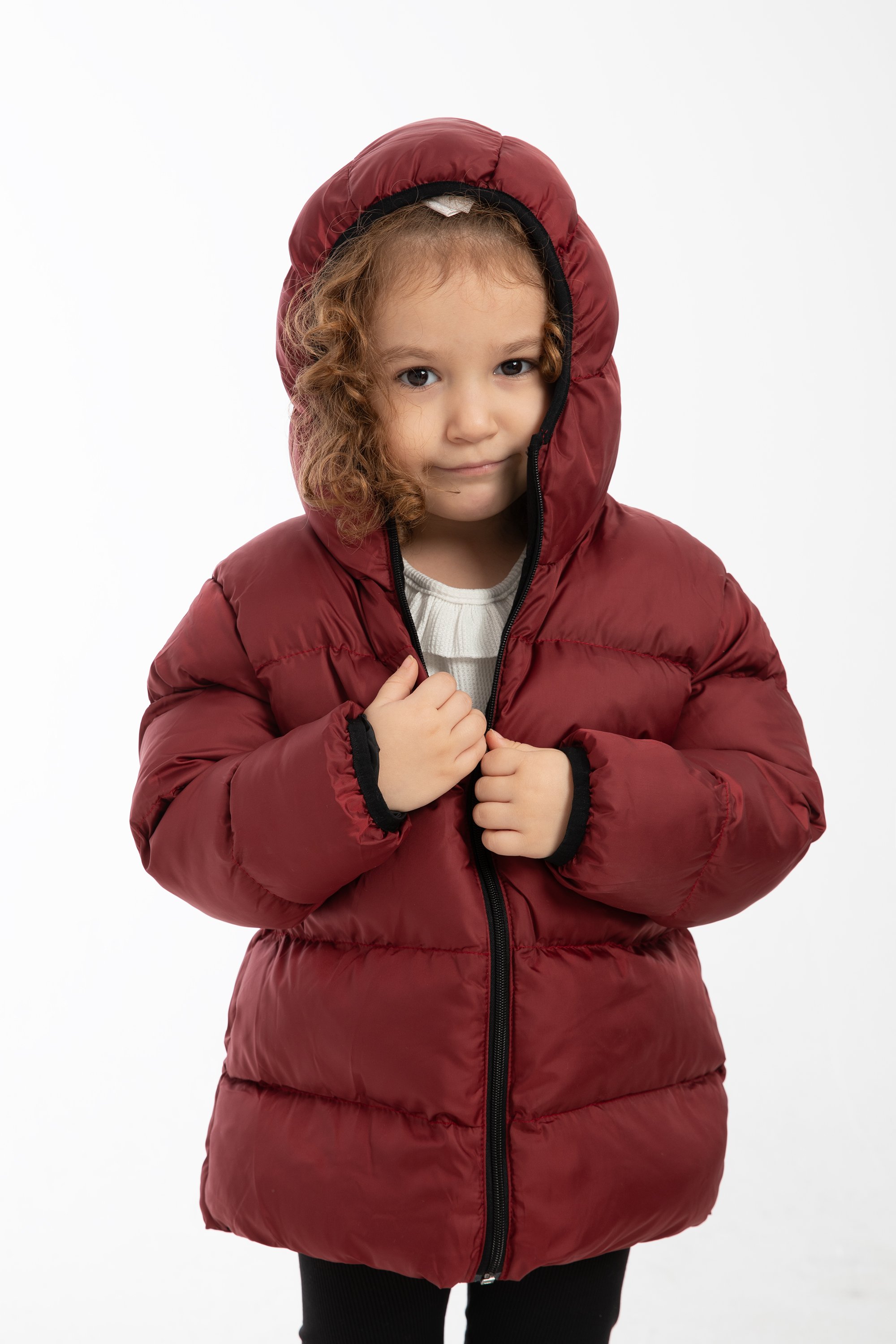 Mädchen Winterjacke mit Kapuze FS3