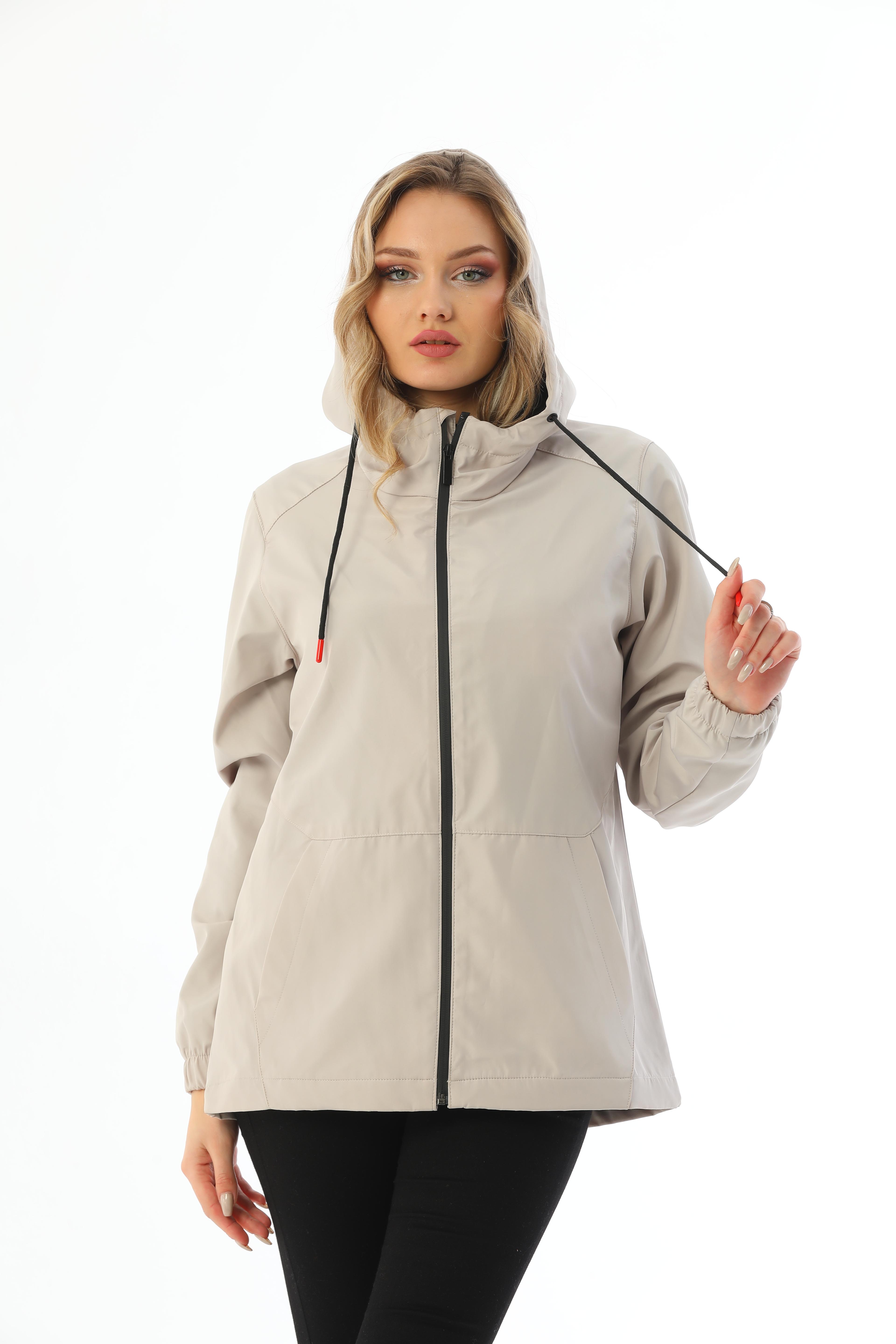 Damen Regenjacke - Y15 - Beige