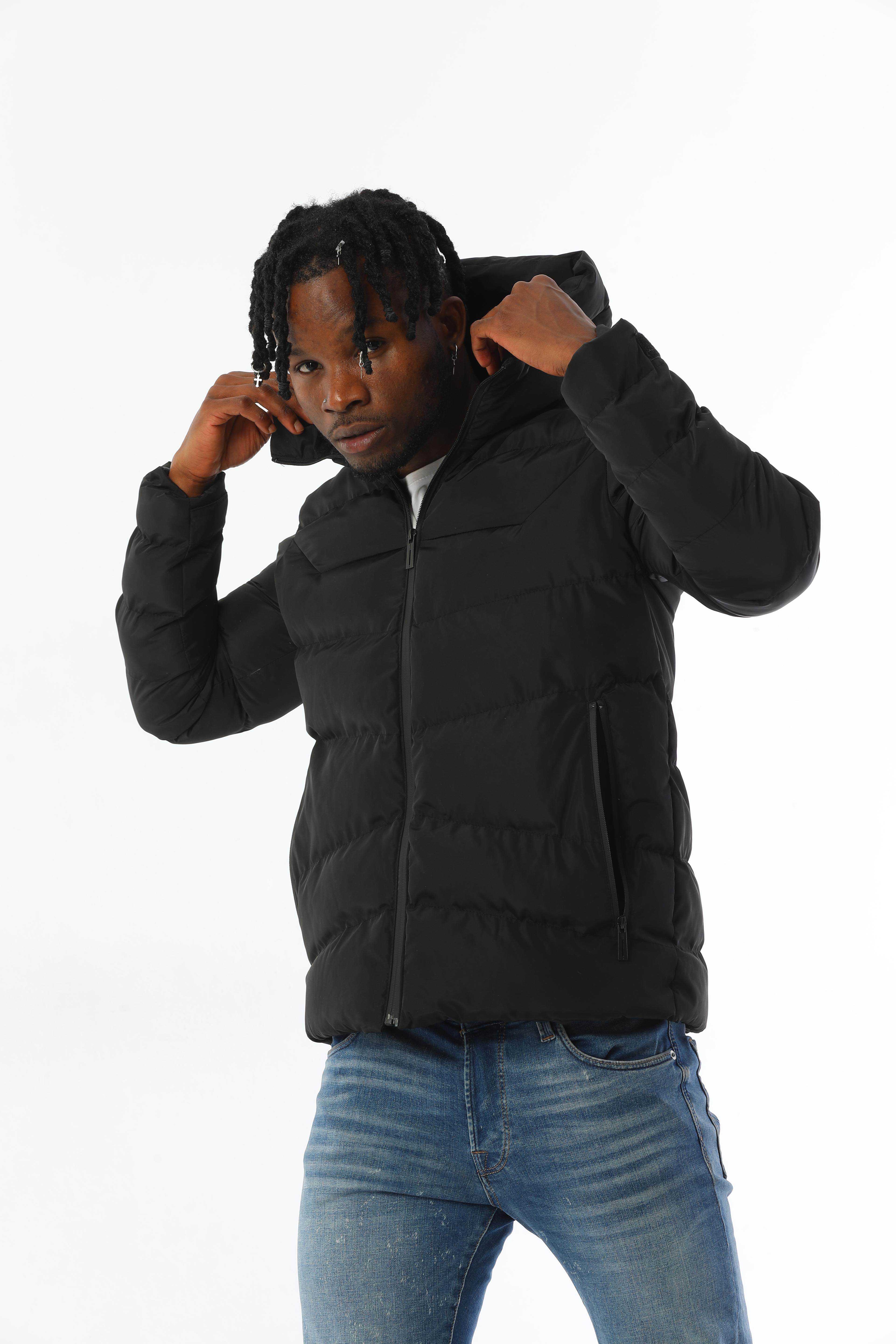 Herren Pufferjacke mit Kapuze - FM500