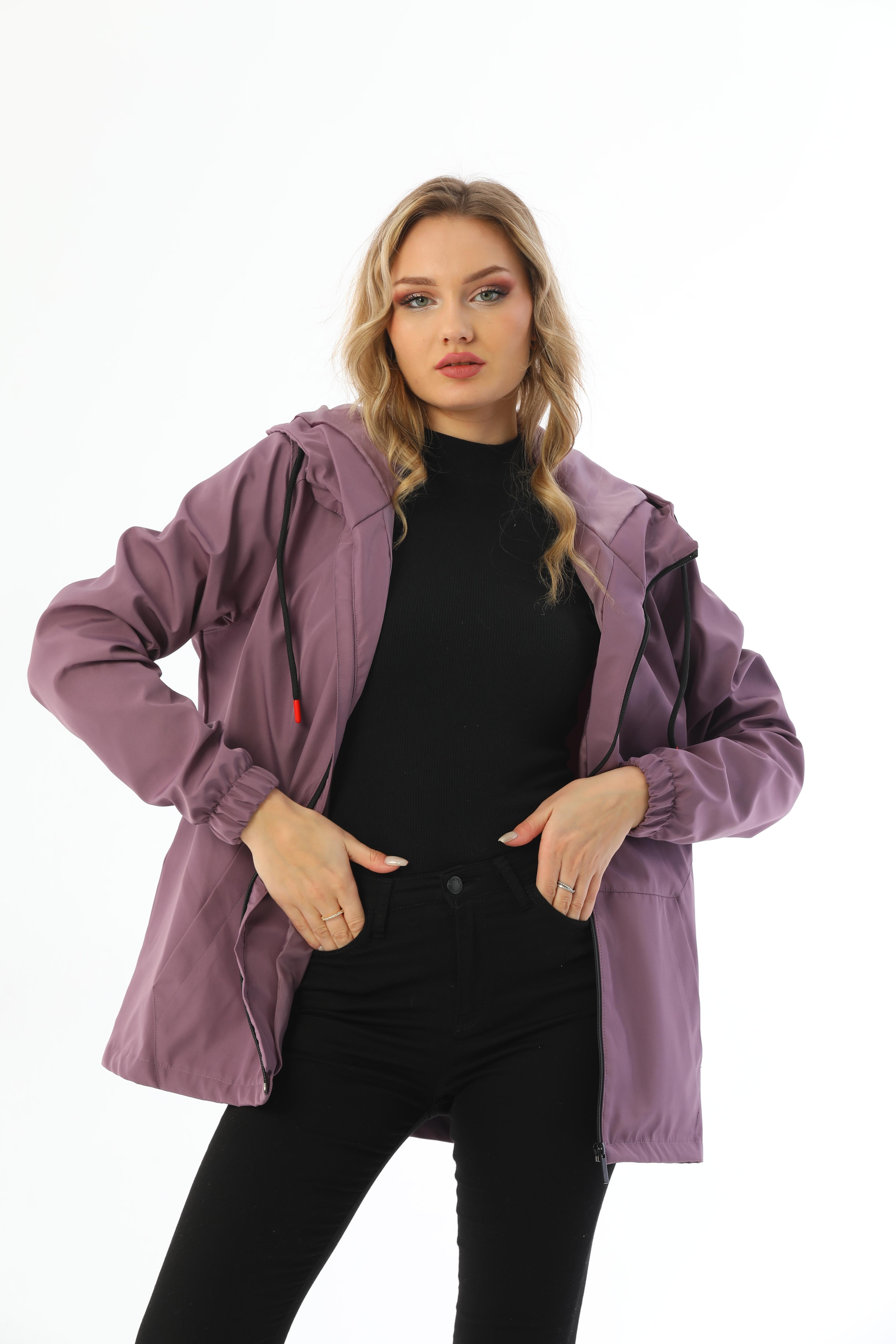 Damen Regenjacke - Y15 - Pflaume