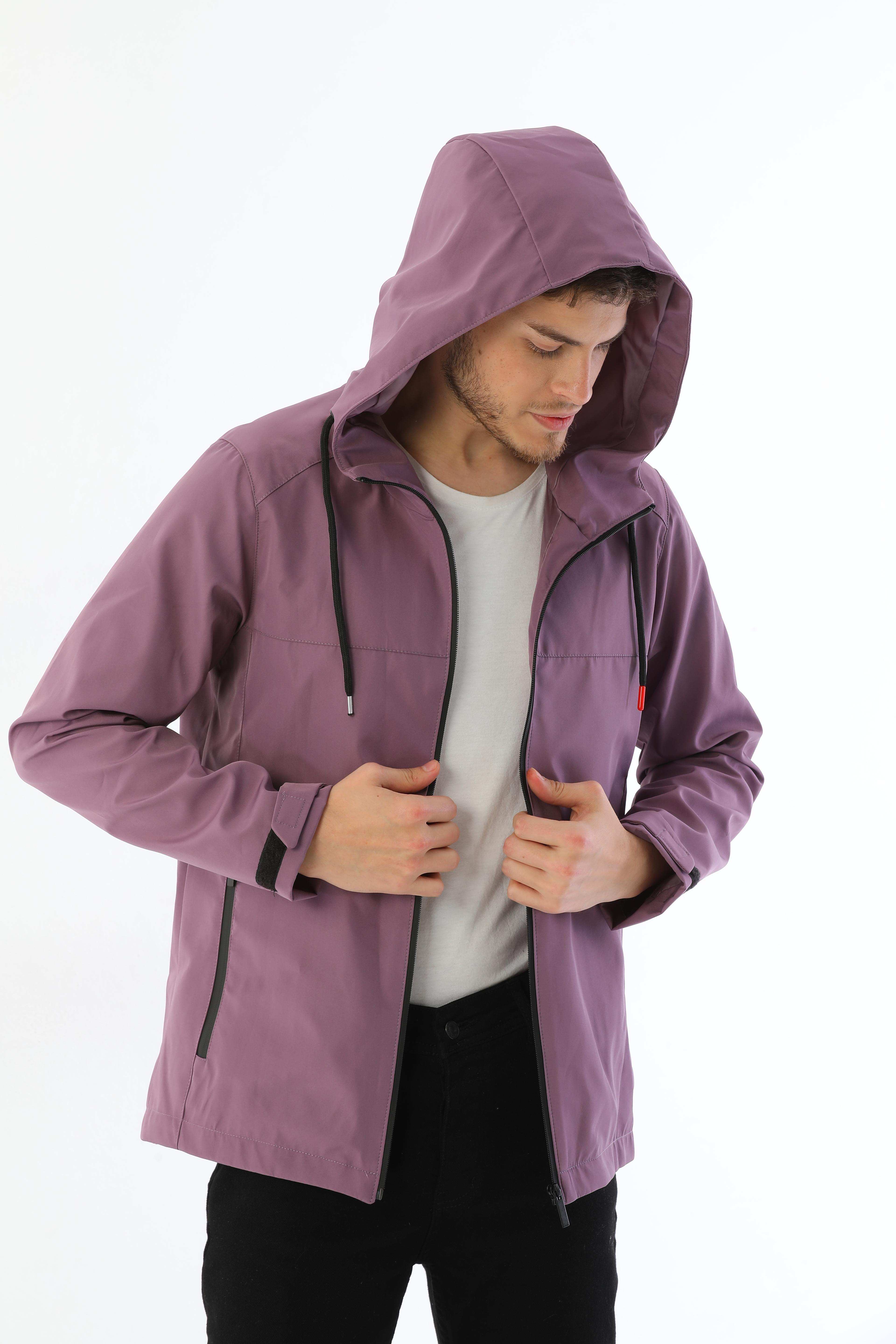 Herren Regenjacke - Y15 - Pflaume