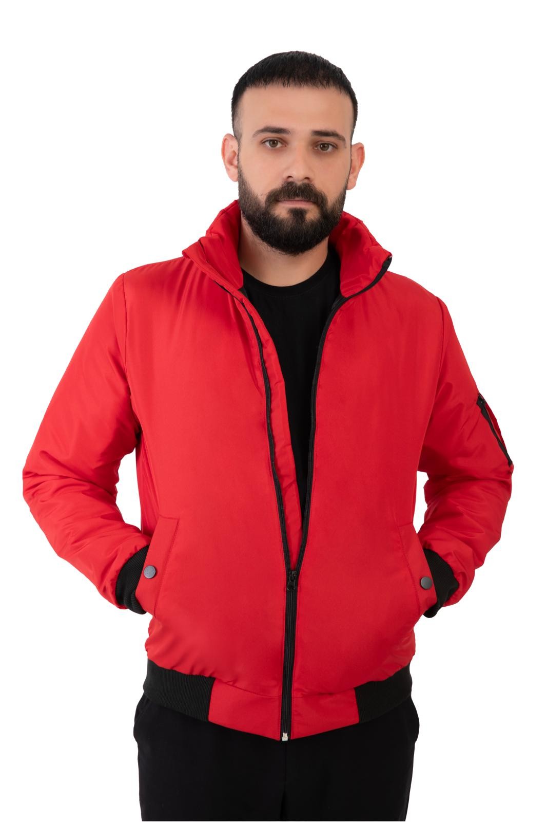 Herren Winterjacke - FM505 - Rot