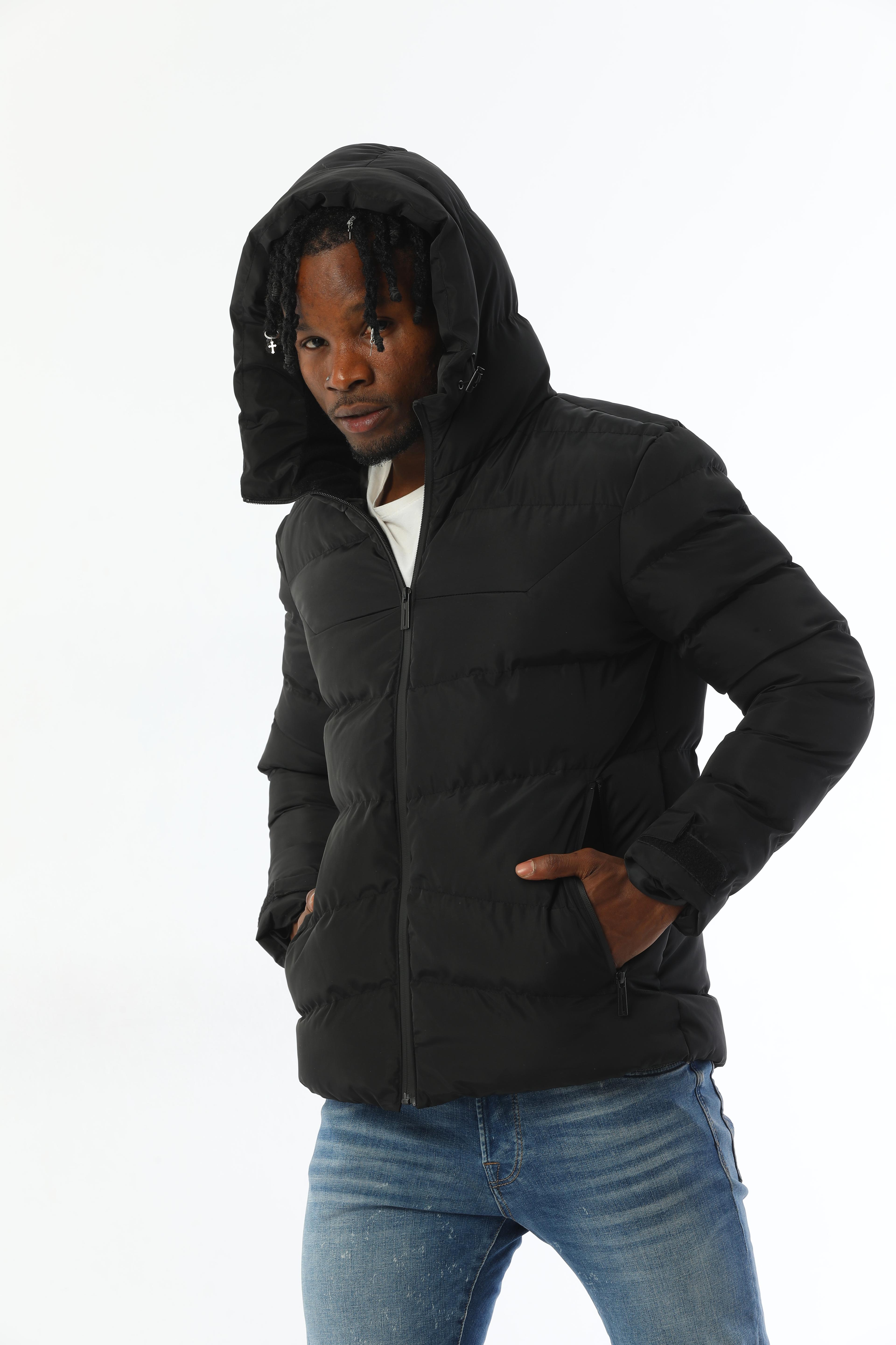 Herren Pufferjacke mit Kapuze - FM500