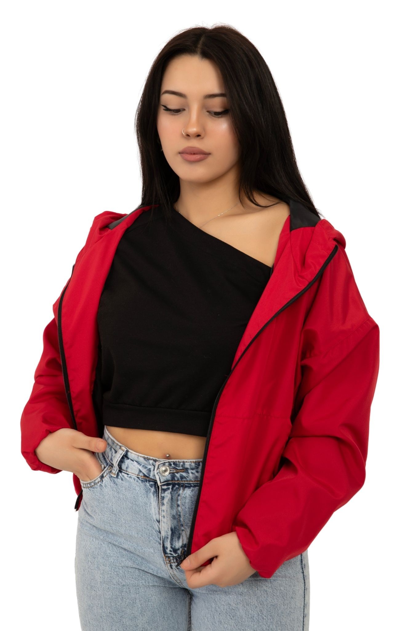 Damen Regenjacke - Y20 - Rot