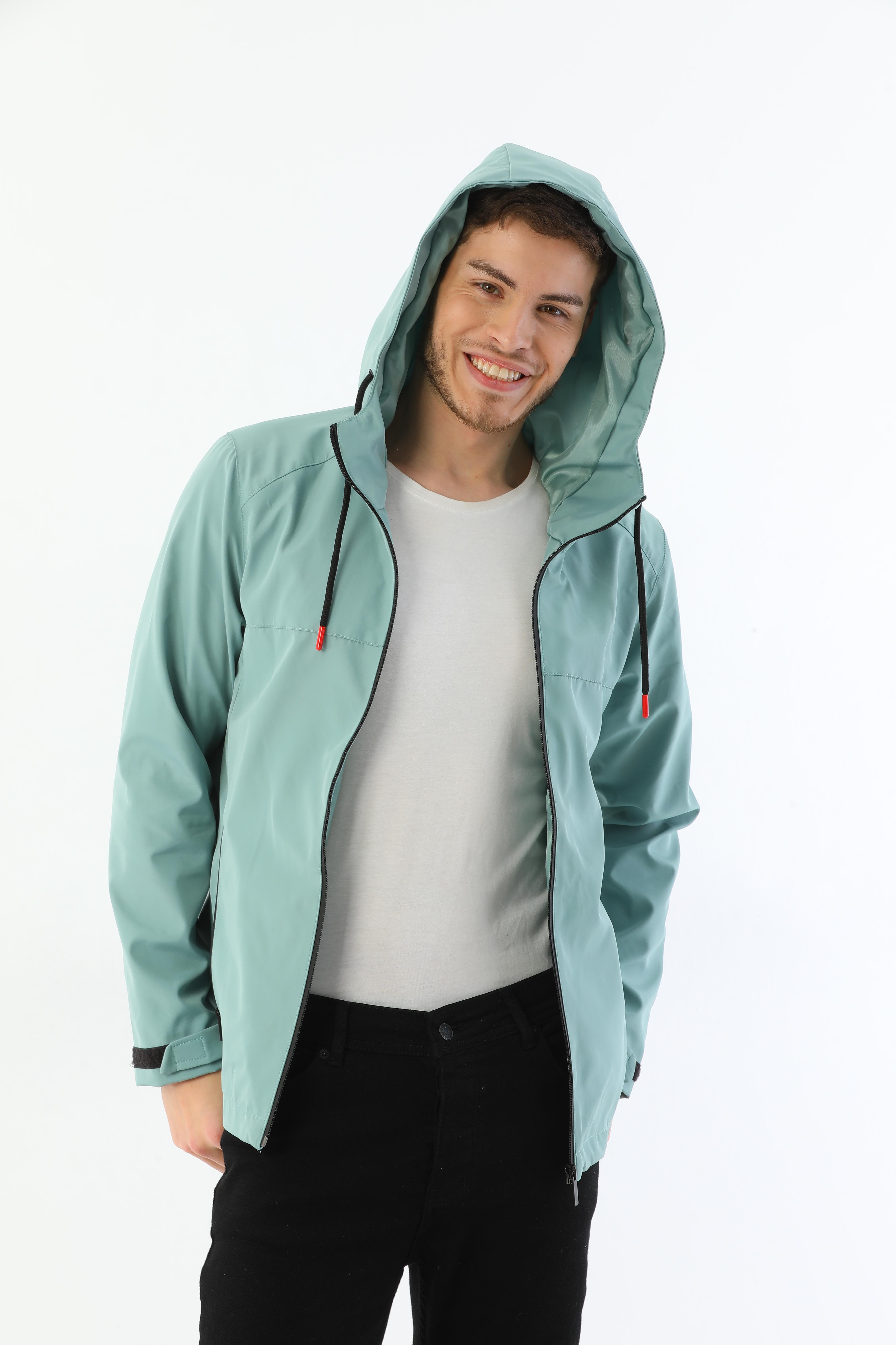 Herren Regenjacke - Y15 - Mint Green