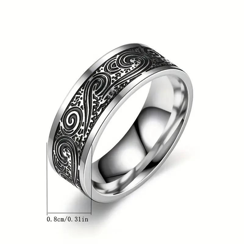 stainless steel men's ring