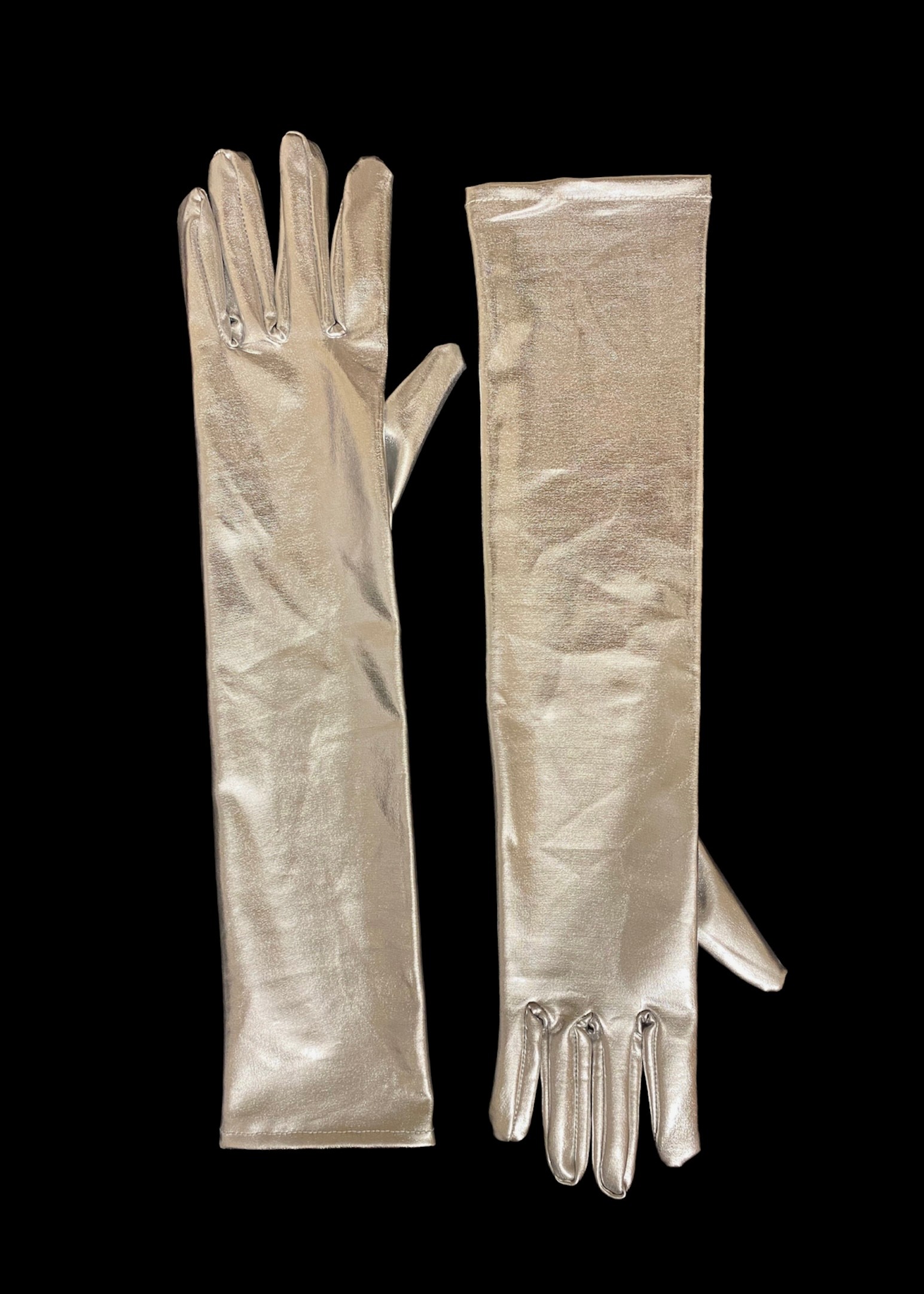 Futuristic silver gloves 