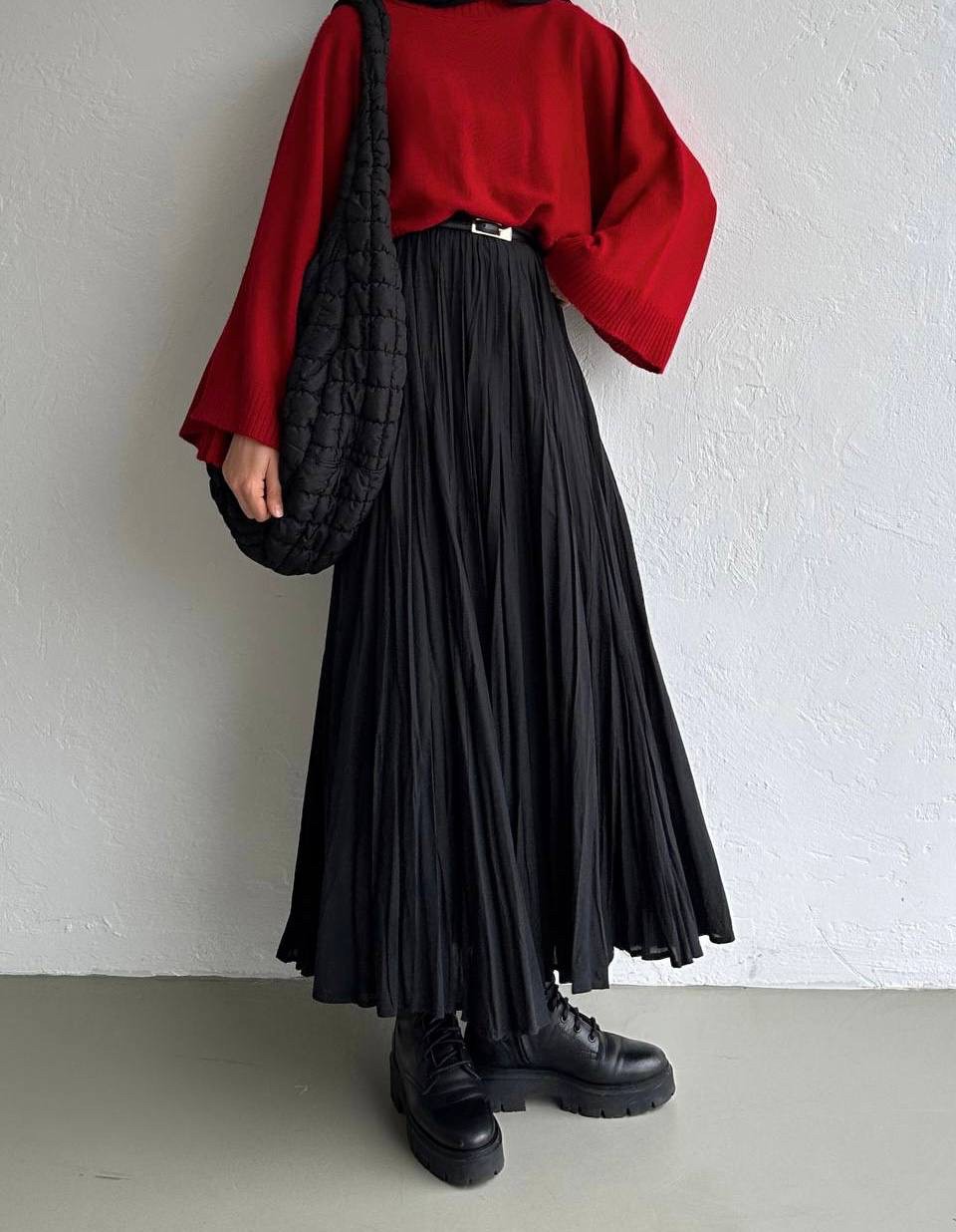 Noir Flare Skirt