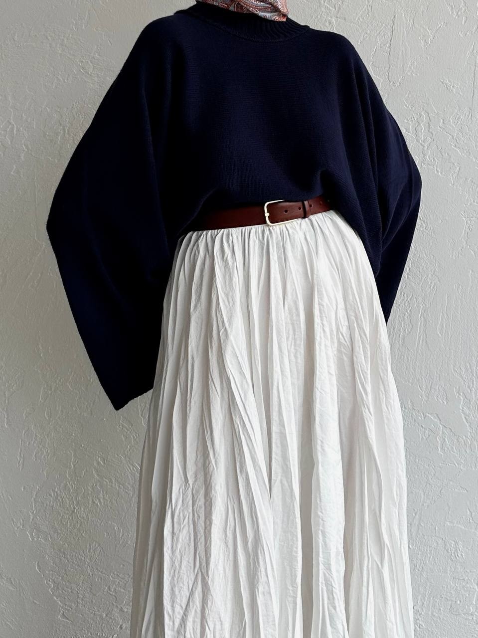 Siena Bell Sleeve - Navi
