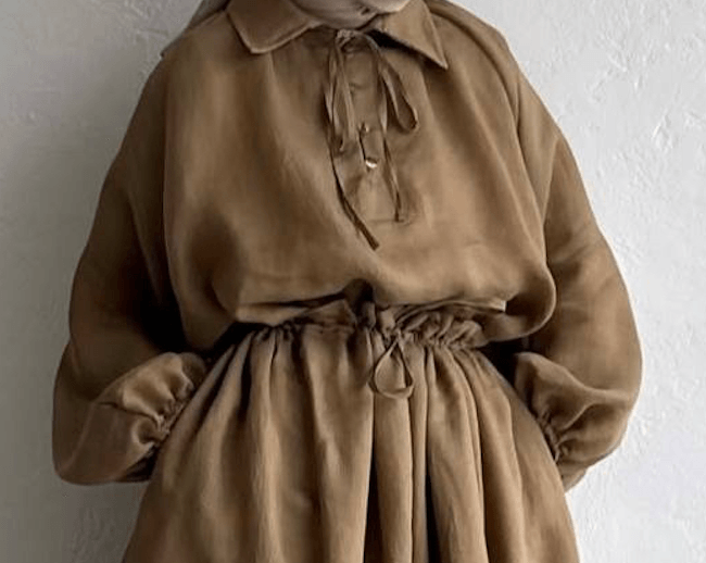 Hazel Linen Blouse - Olive