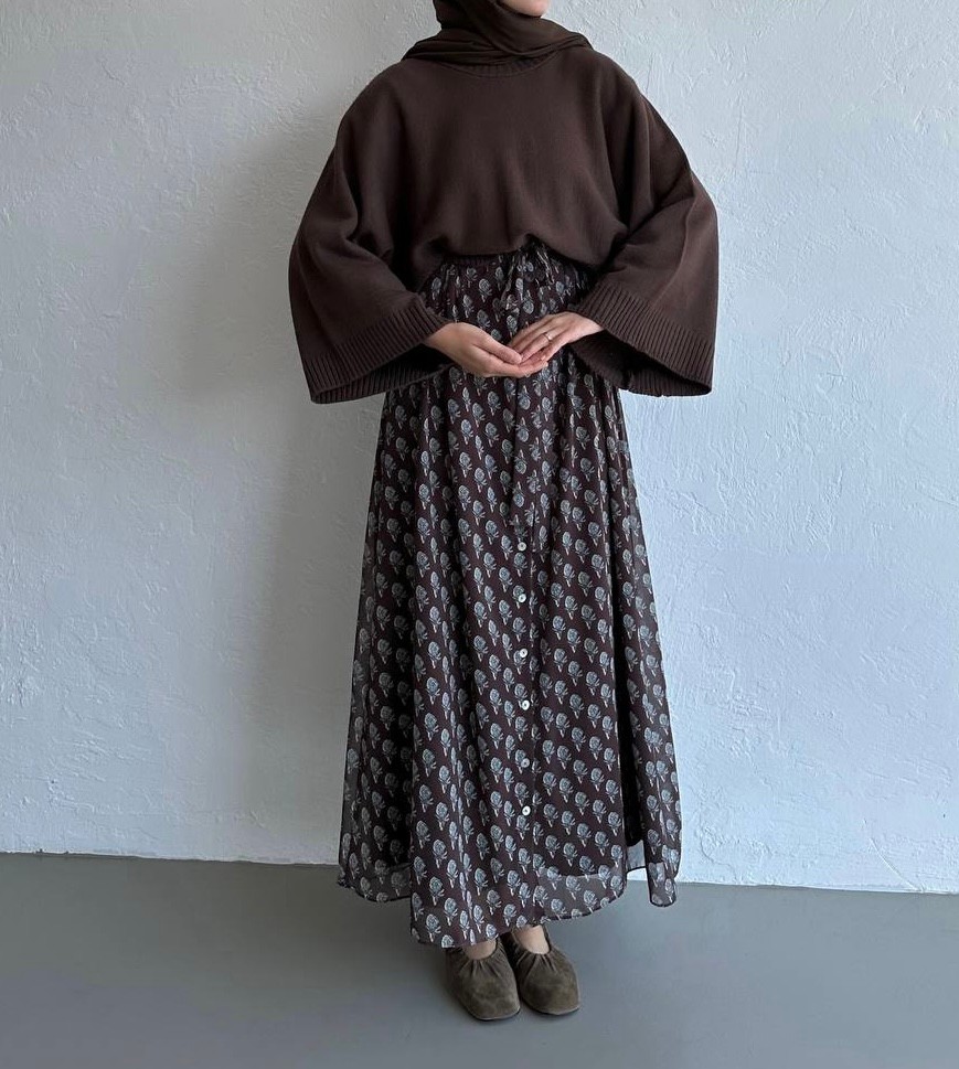 Siena Bell Sleeve - Deep Mocha