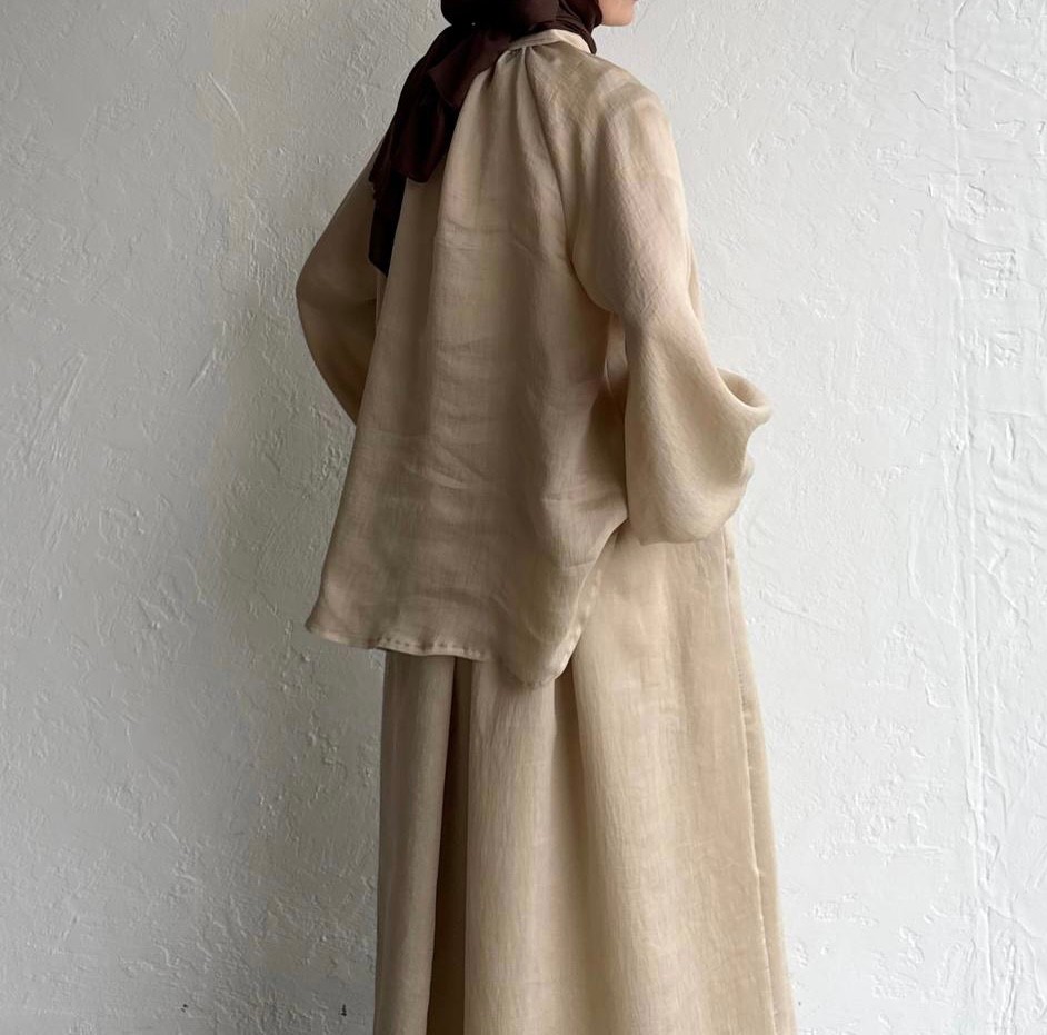 Hazel Linen Two-Piece Set - Sand