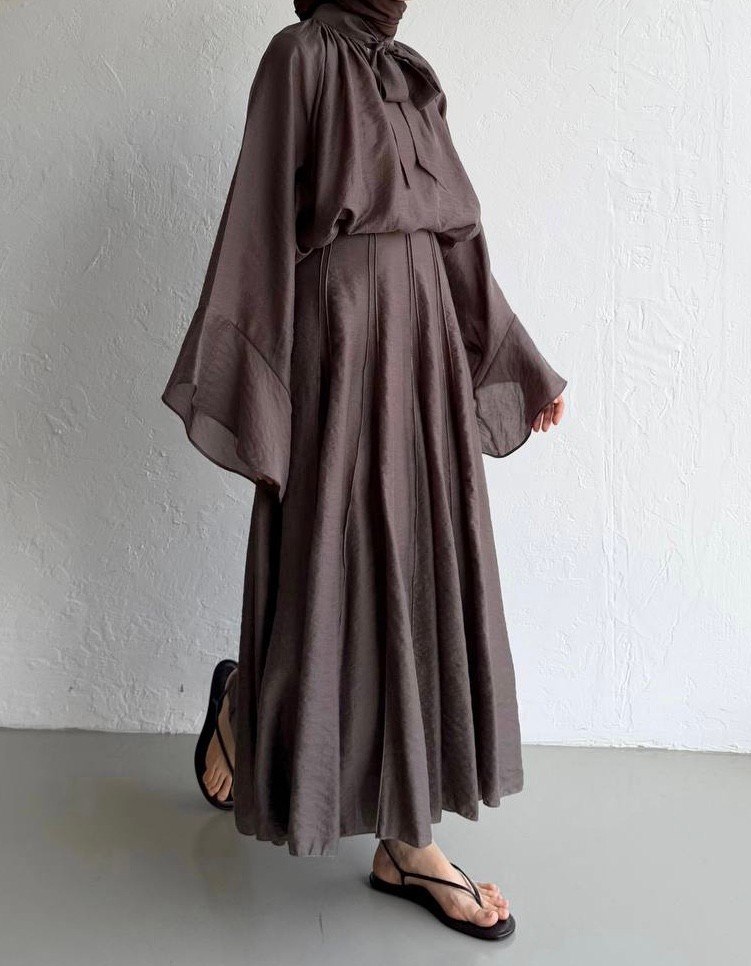 Layali Blouse - Deep Mocha 