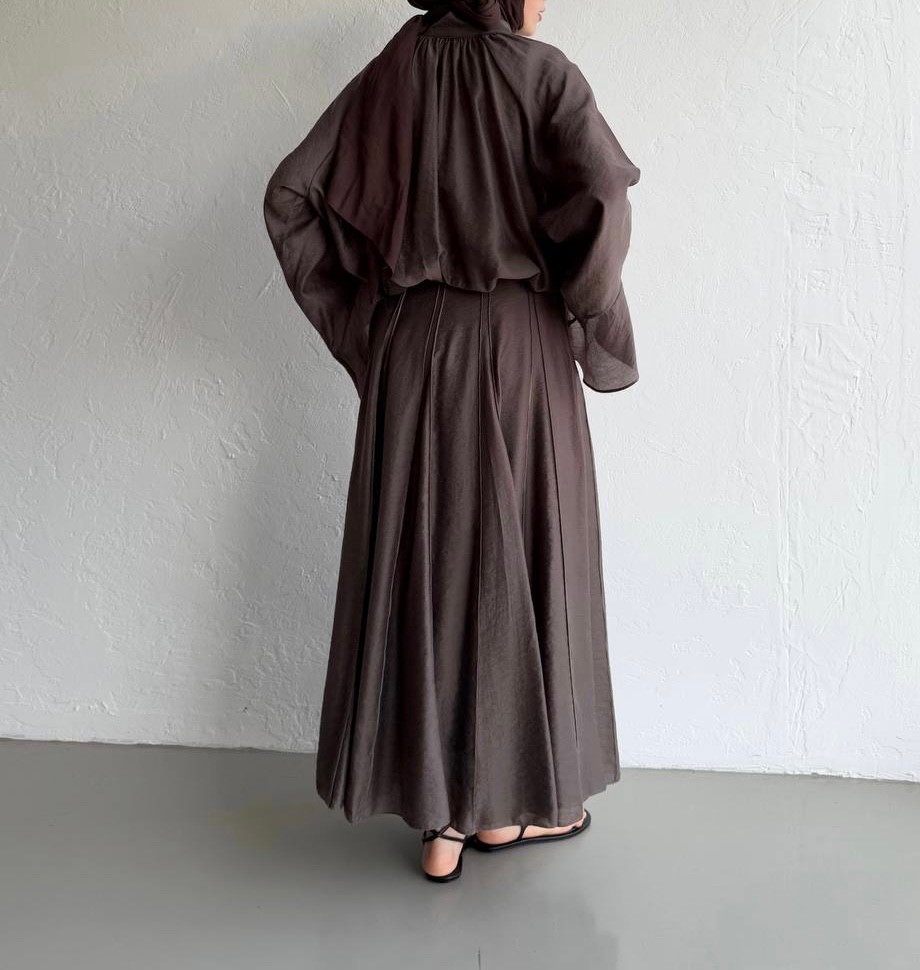 Layali Blouse - Deep Mocha 