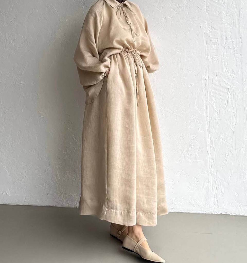 Hazel Linen Two-Piece Set - Sand