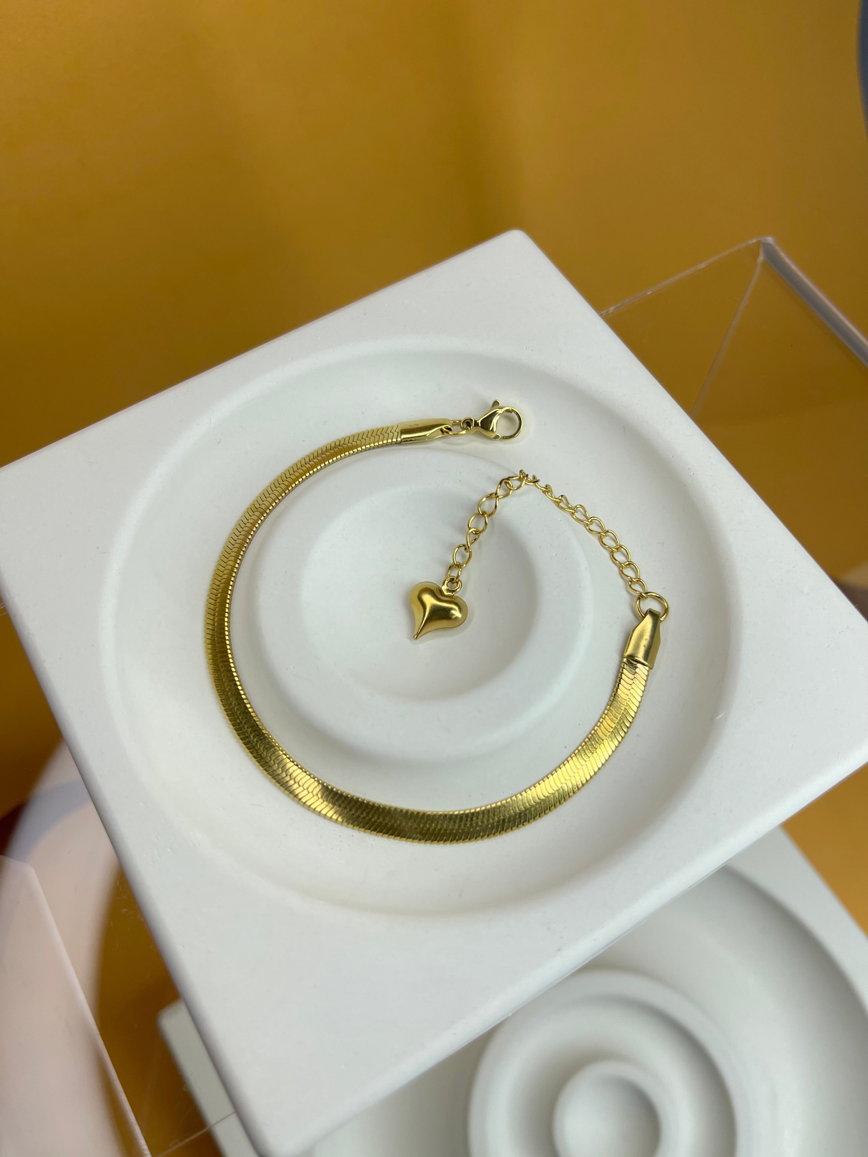 Goldene Italienische Armbandkette