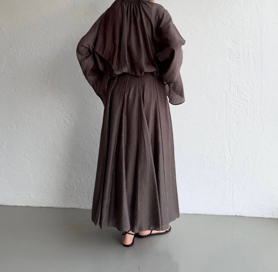 Layali Two-Piece Set - Deep Mocha
