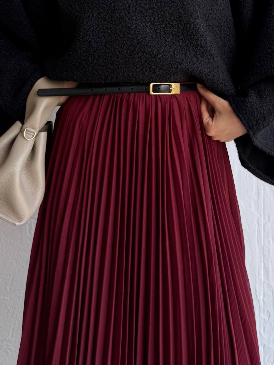 Vienna Chiffon Skirt - Ruby