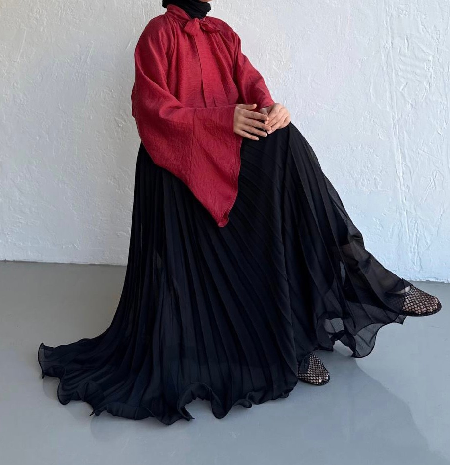 Vienna Chiffon Skirt - Black