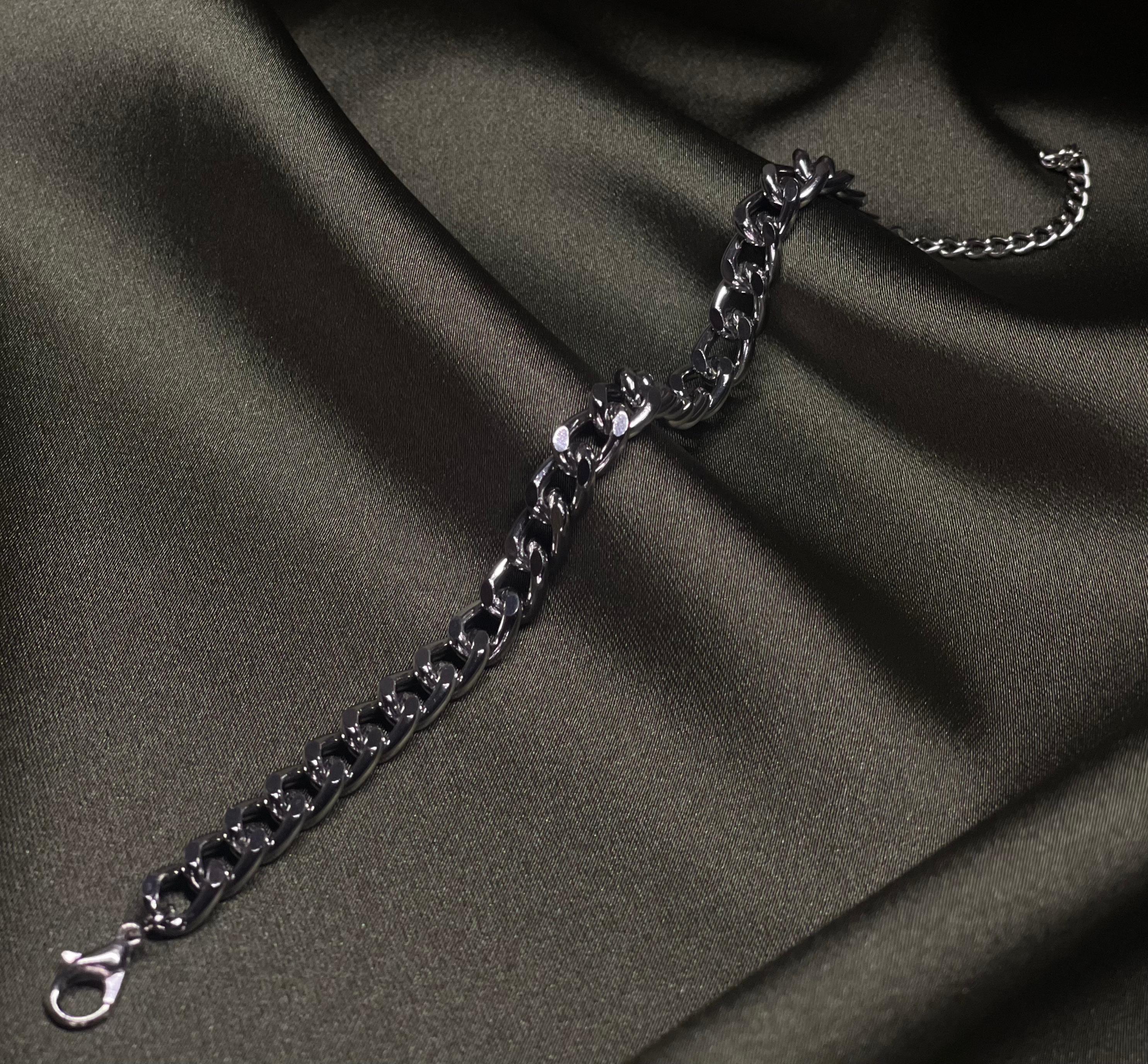 Eclipse - Silbernes Ketten Armband