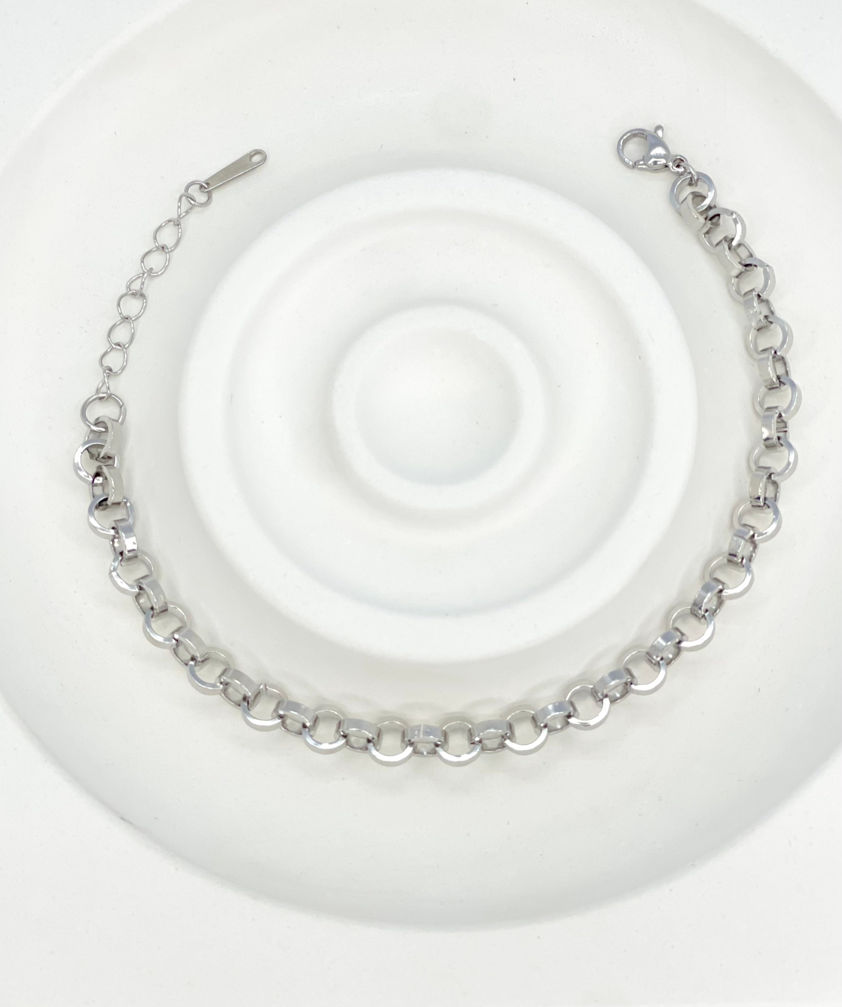 Chroma Chain - Silberne Armbandkette 