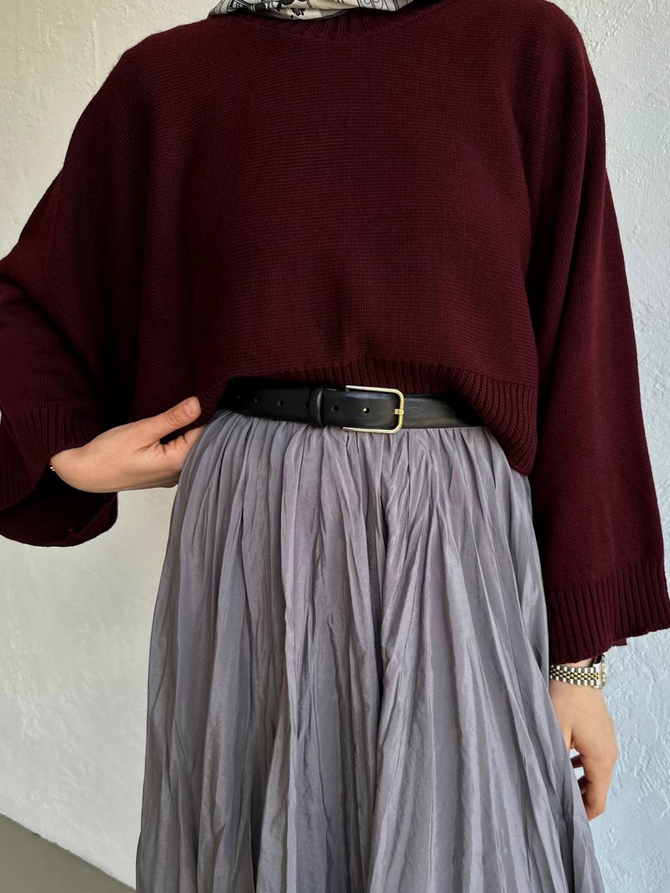 Siena Bell Sleeve - Ruby 